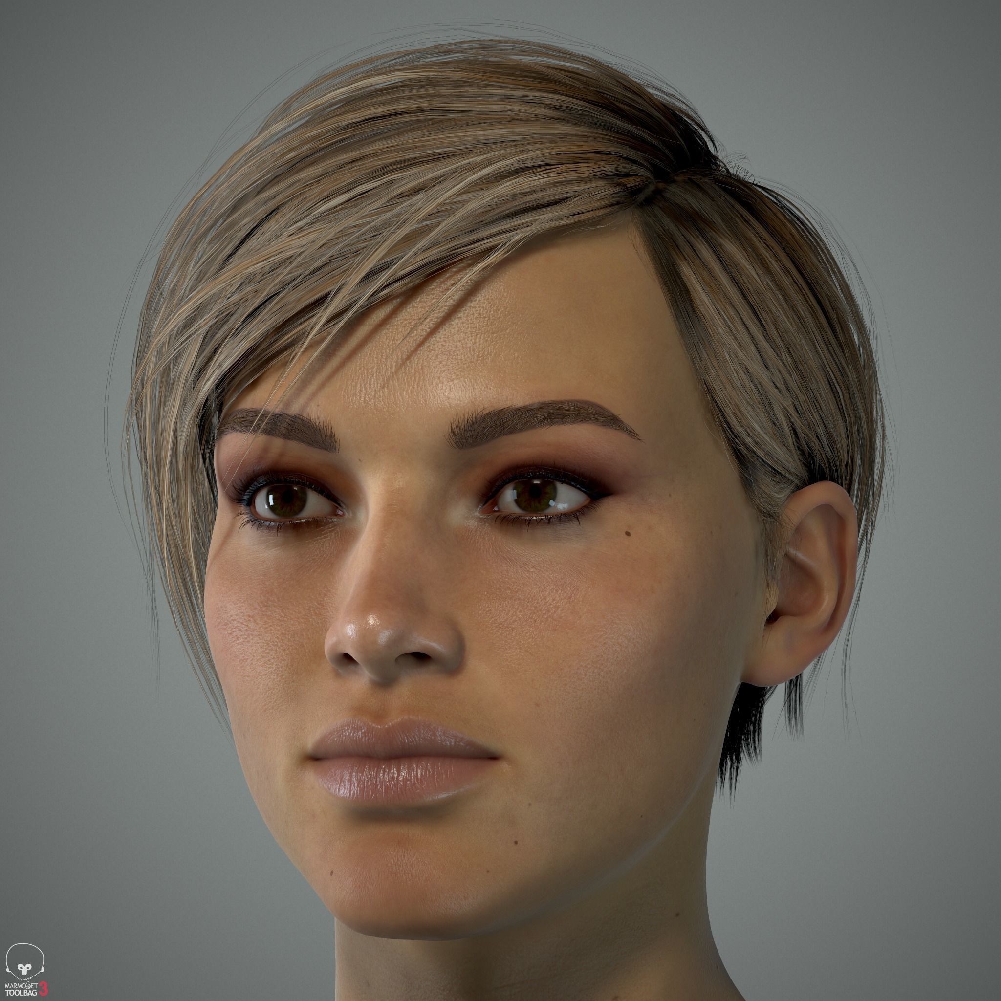 Female Head - Ana - Gen2  3D model_2