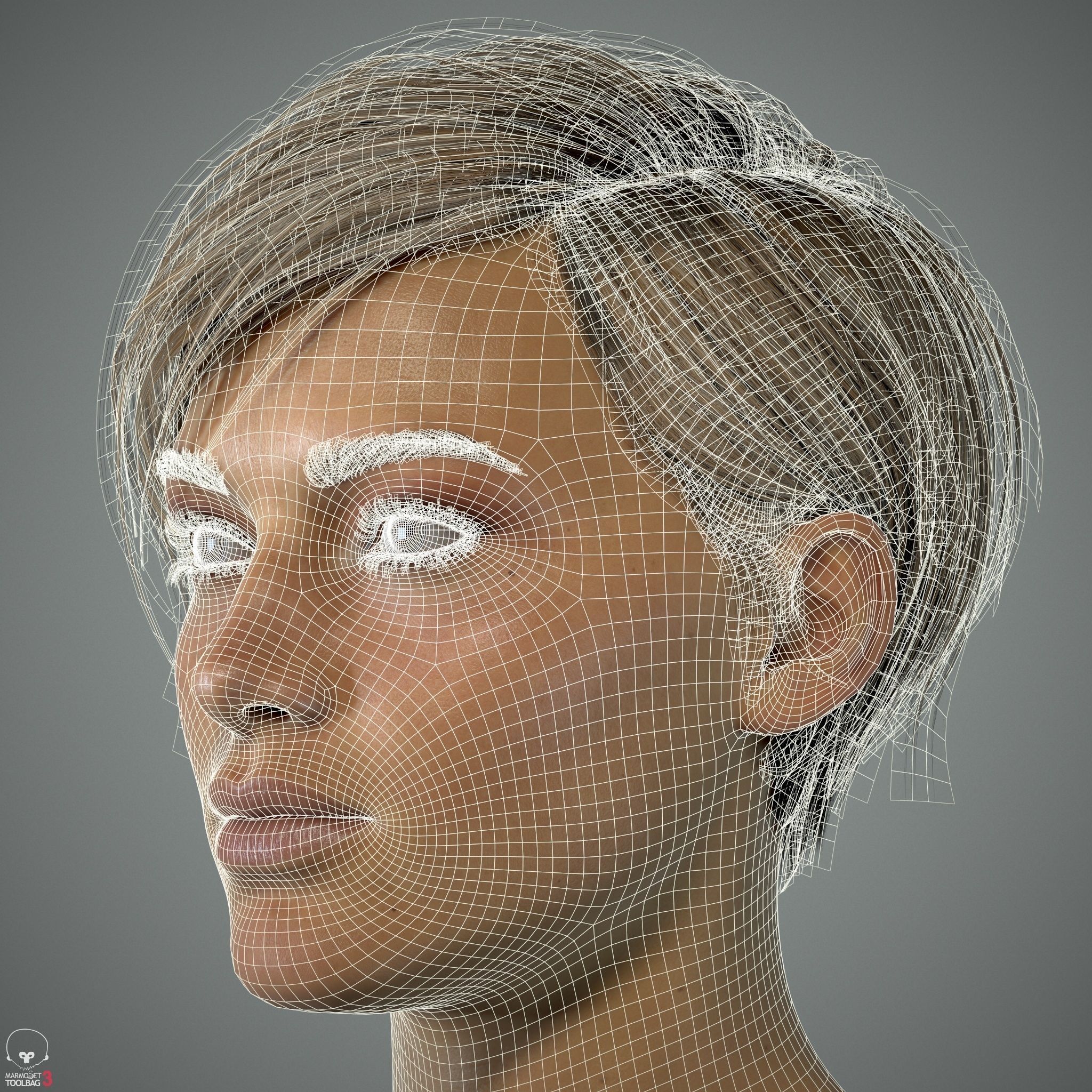 Female Head - Ana - Gen2  3D model_37