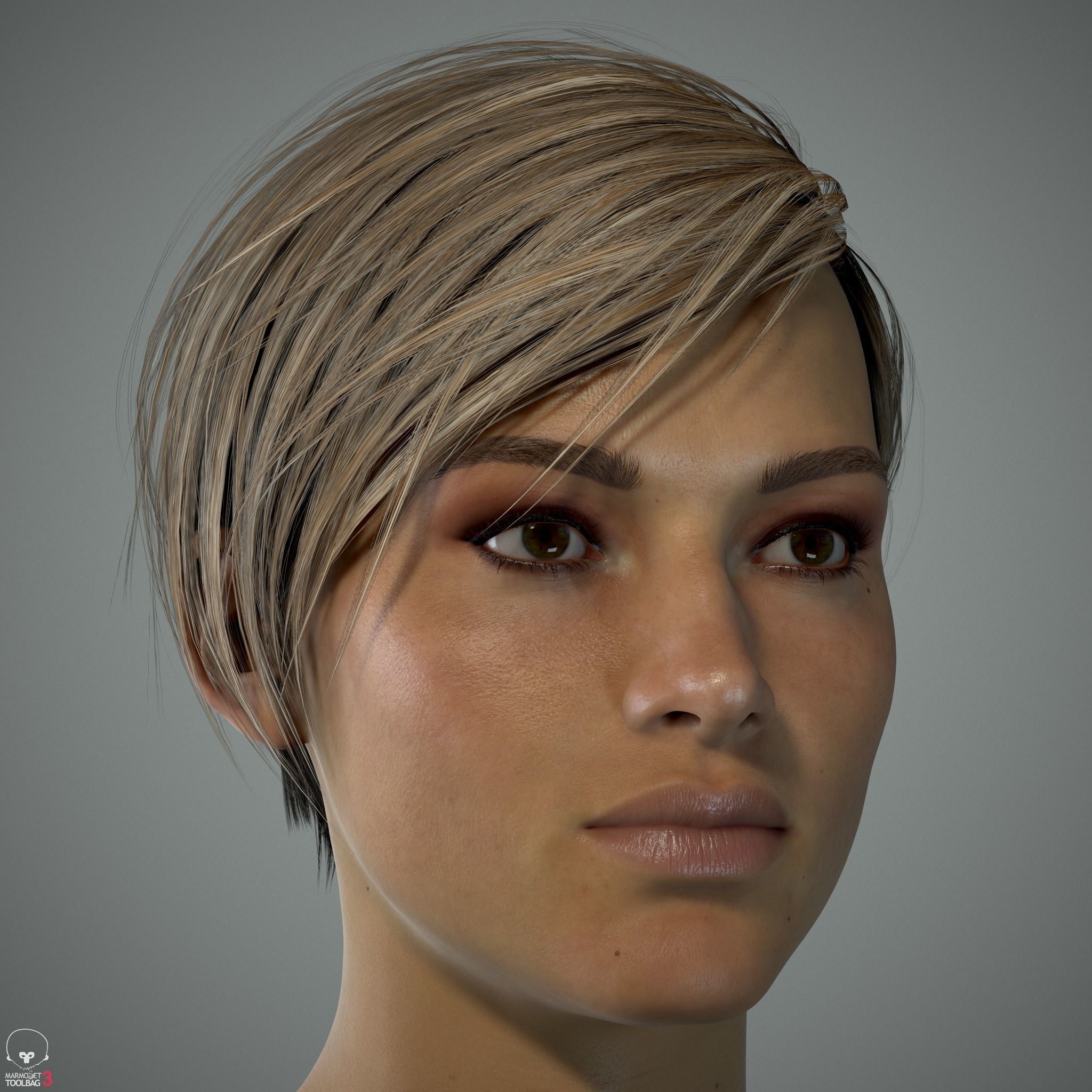Female Head - Ana - Gen2  3D model_4