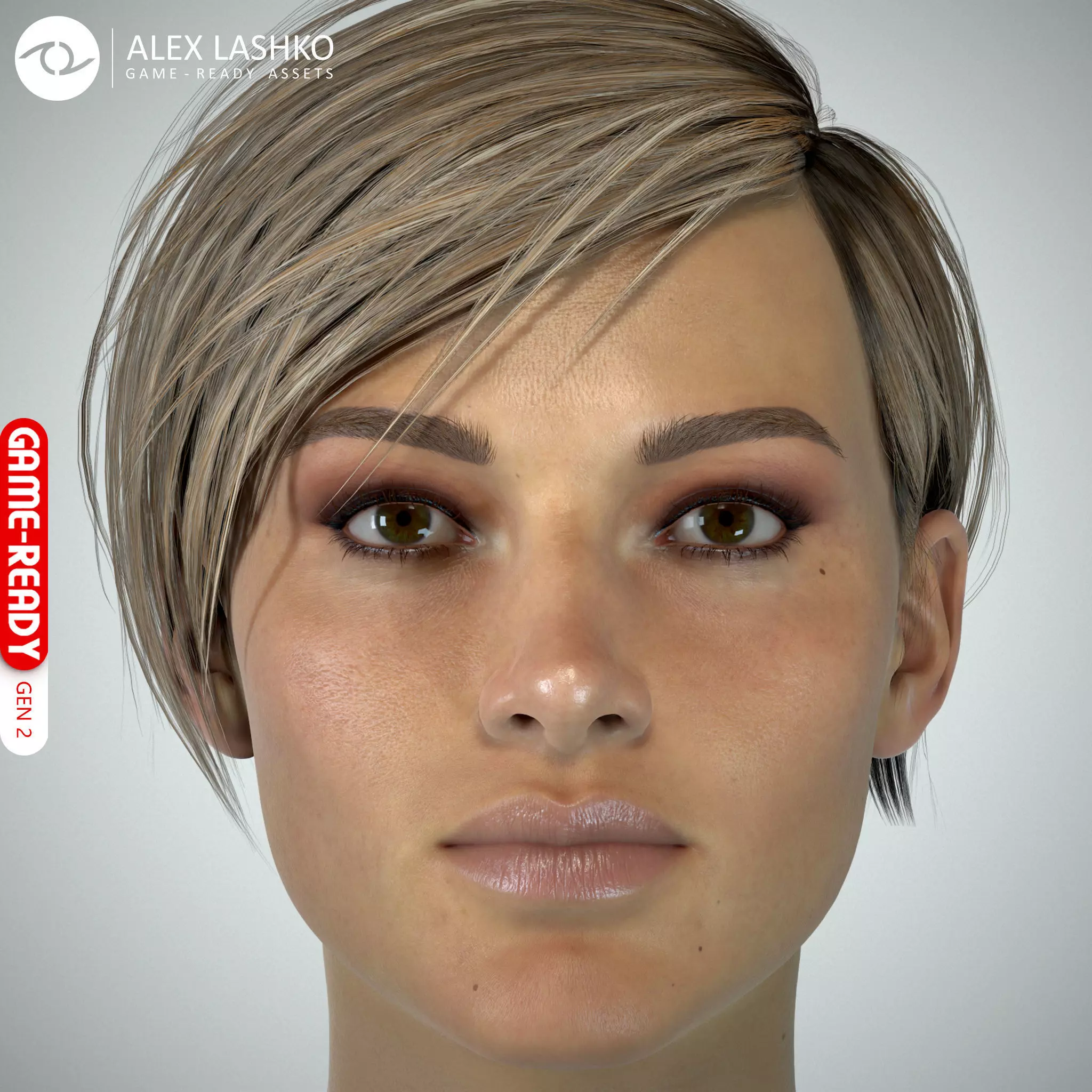 Female Head - Ana - Gen2  3D model_0
