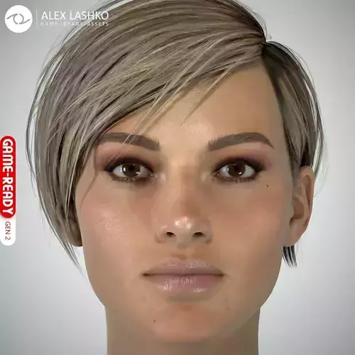 Female Head - Ana - Gen2  3D model