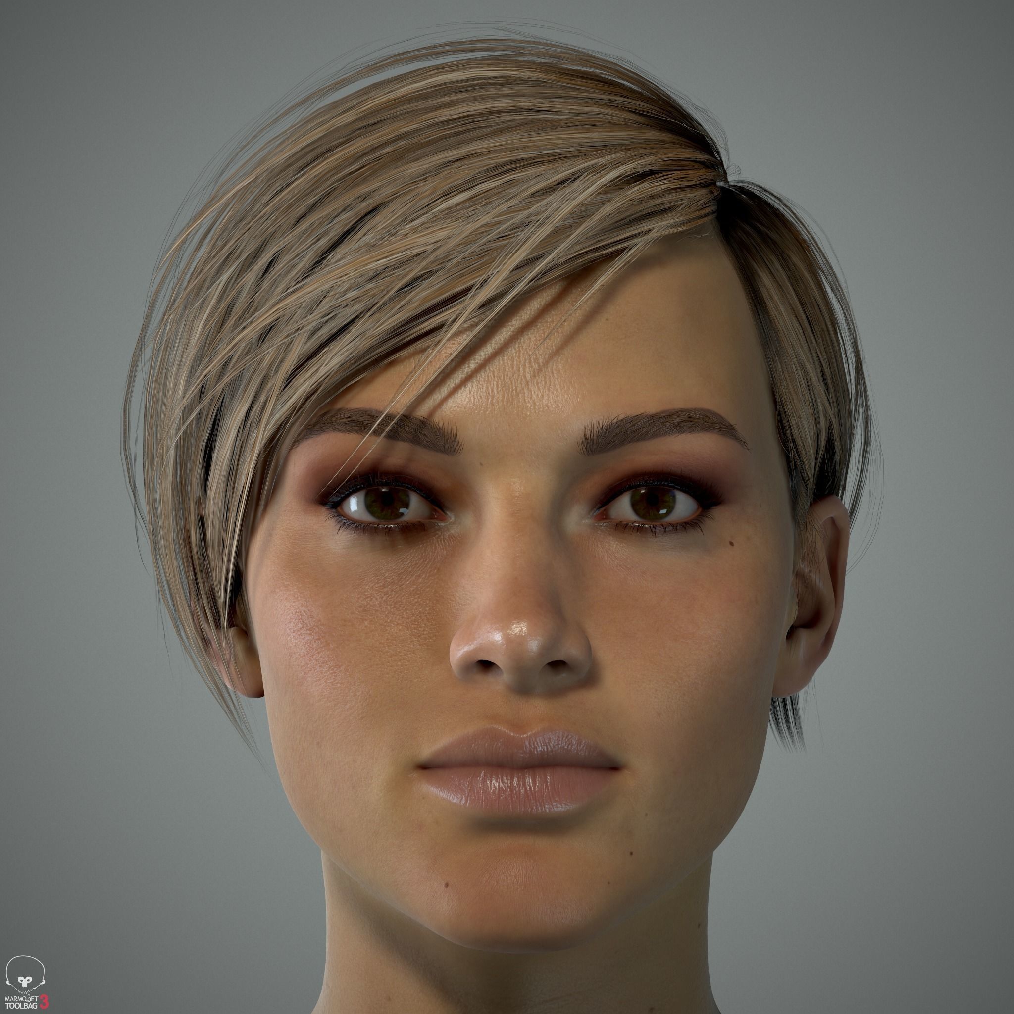 Female Head - Ana - Gen2  3D model_3