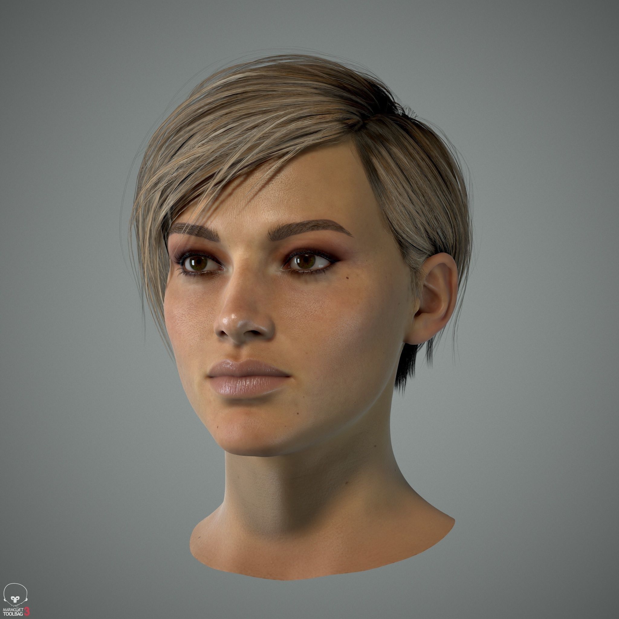 Female Head - Ana - Gen2  3D model_24