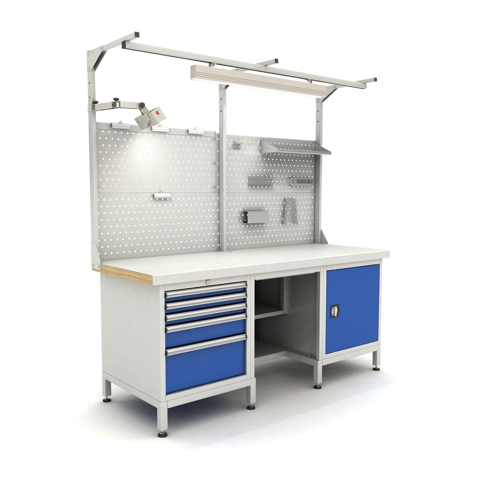 adjustable workbench d5t 1900x720x2055 3D model_2