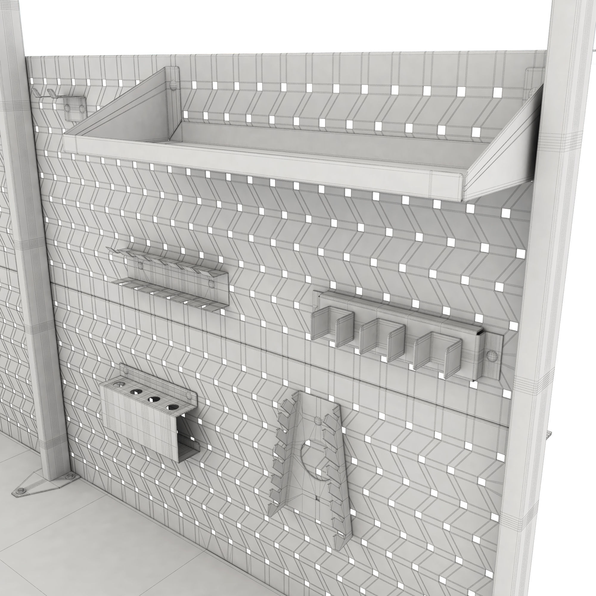 adjustable workbench d5t 1900x720x2055 3D model_18