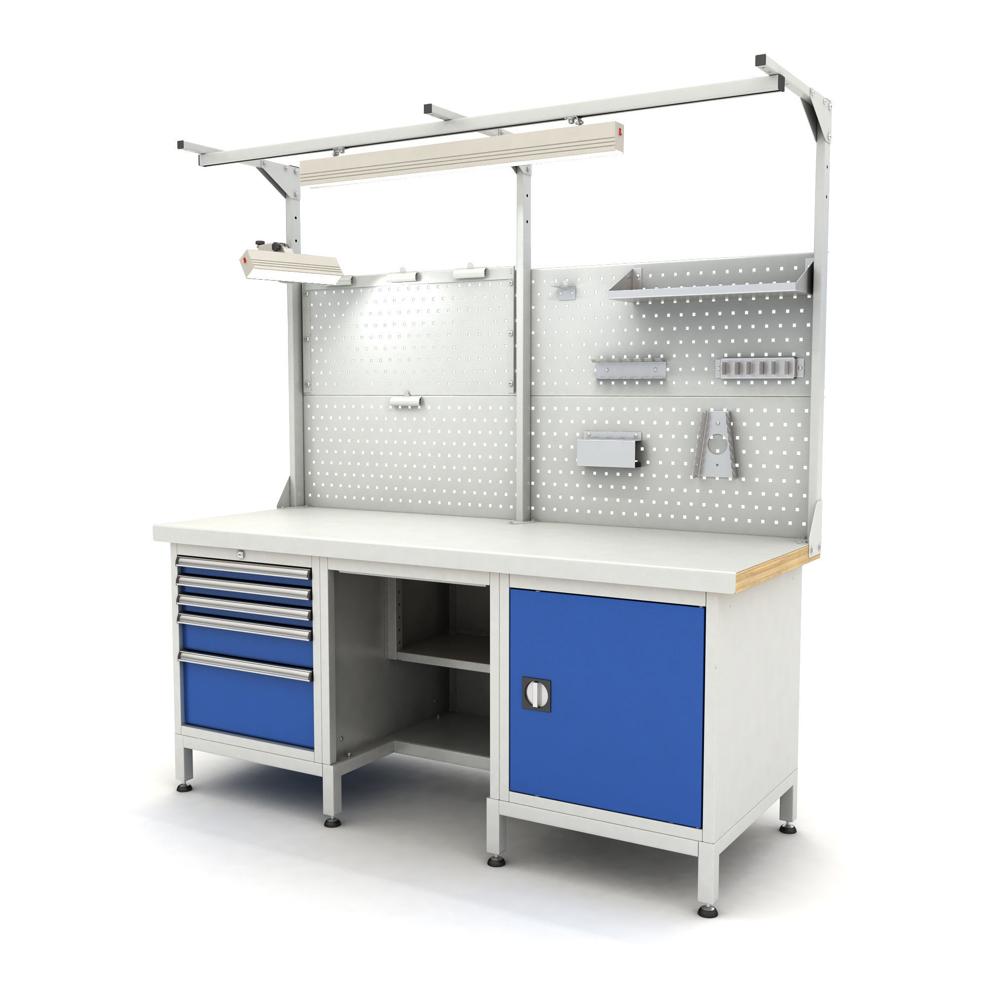 adjustable workbench d5t 1900x720x2055 3D model_0