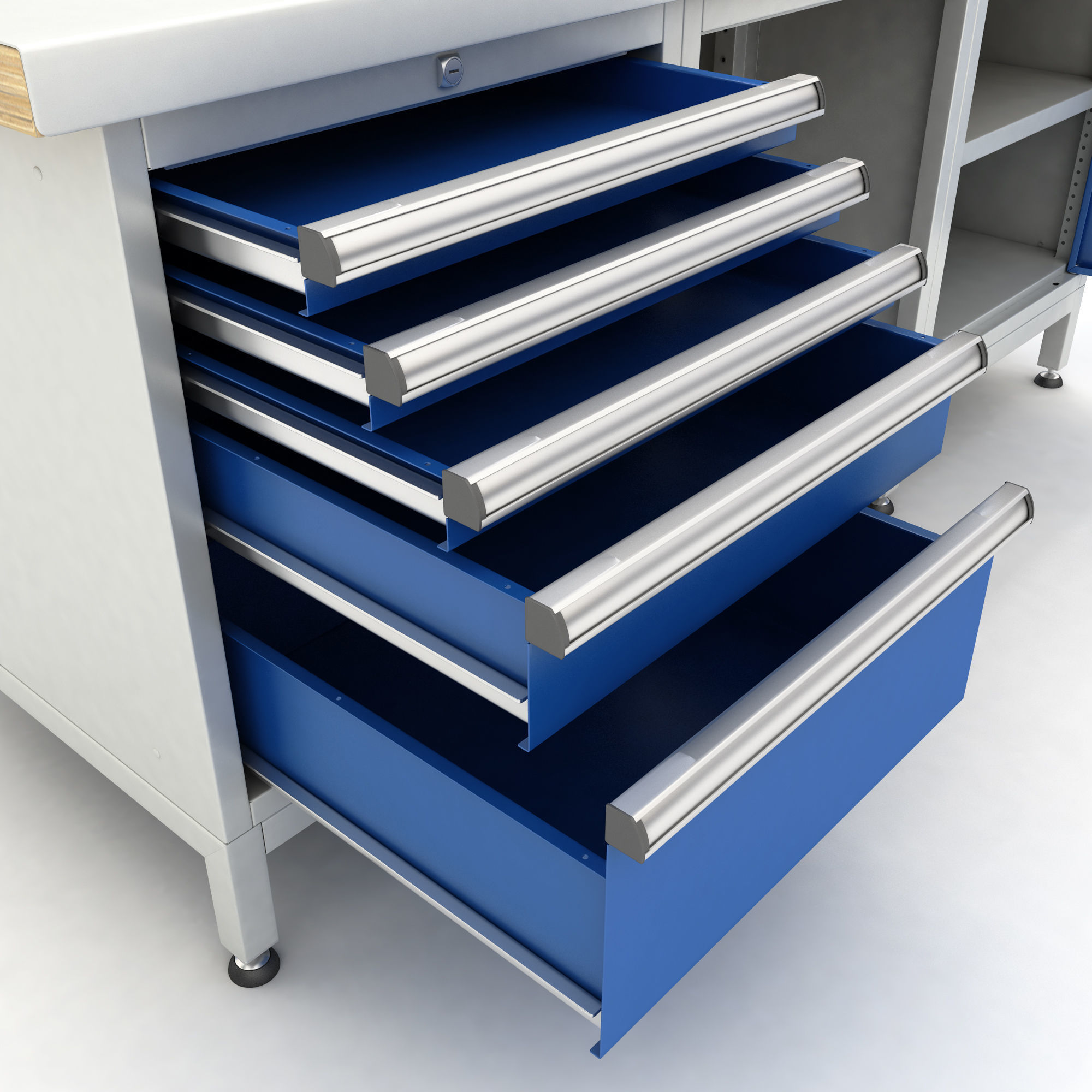 adjustable workbench d5t 1900x720x2055 3D model_9