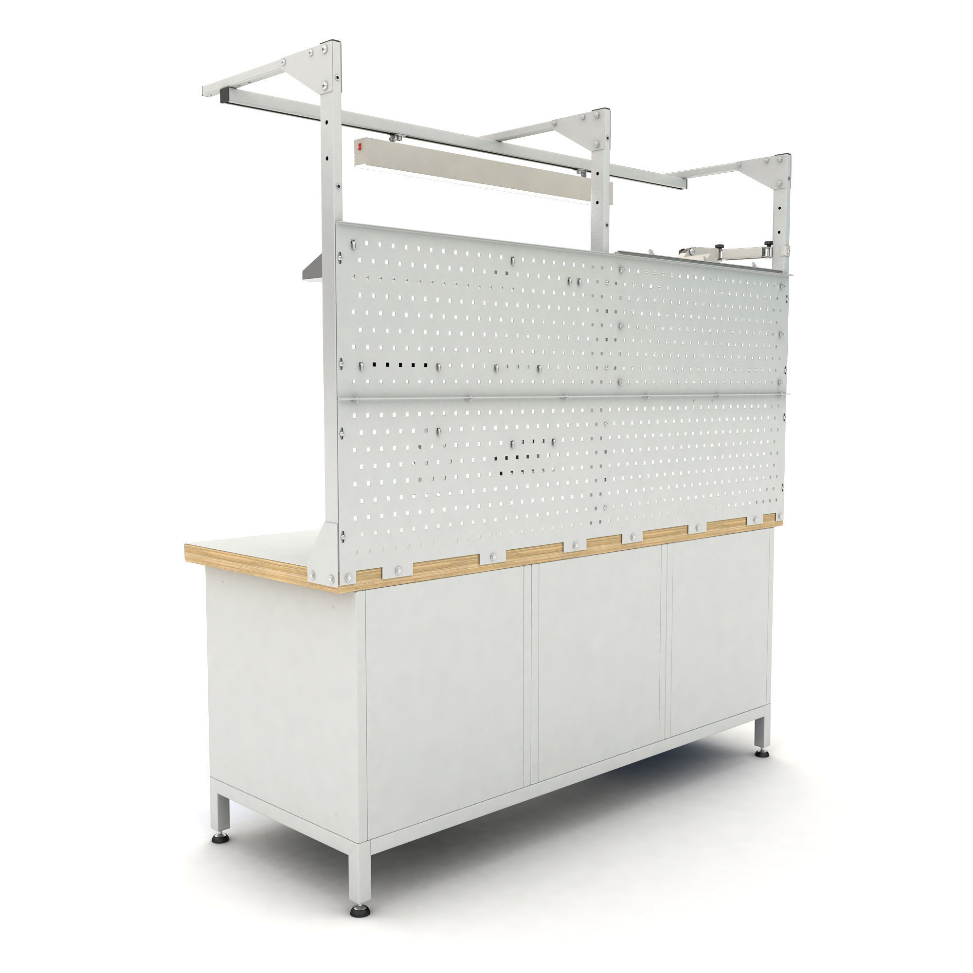 adjustable workbench d5t 1900x720x2055 3D model_4