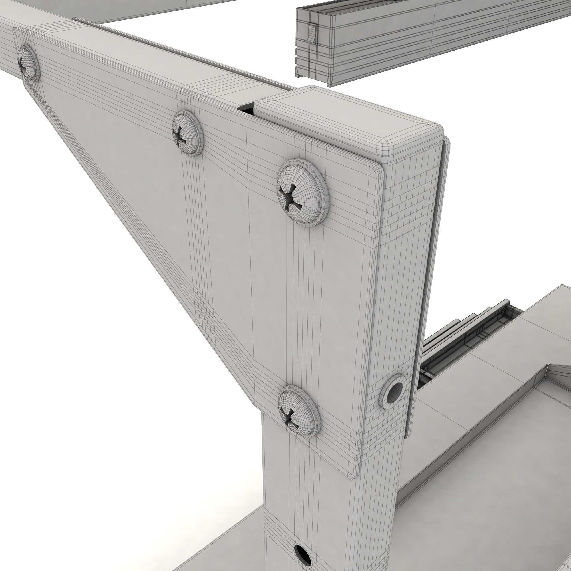 adjustable workbench d5t 1900x720x2055 3D model_19