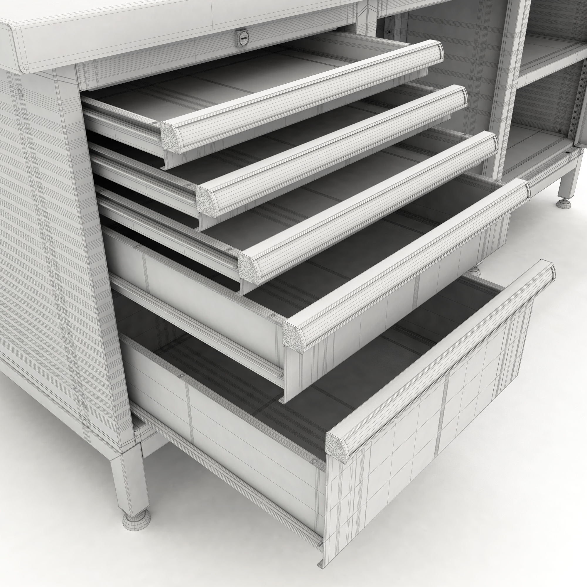 adjustable workbench d5t 1900x720x2055 3D model_12