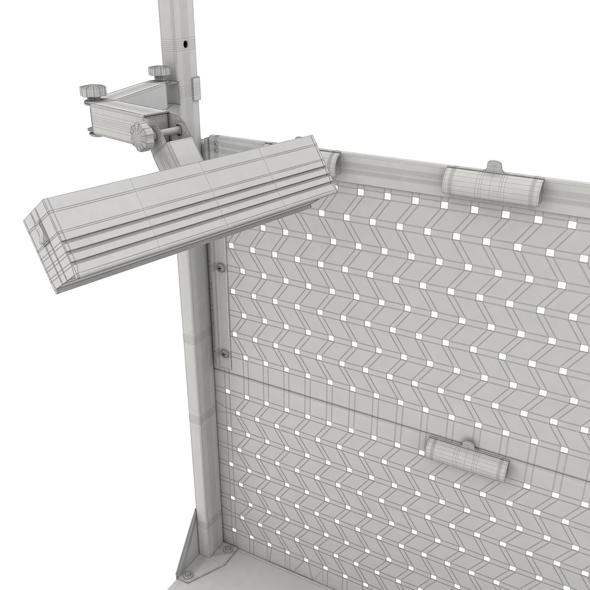 adjustable workbench d5t 1900x720x2055 3D model_16