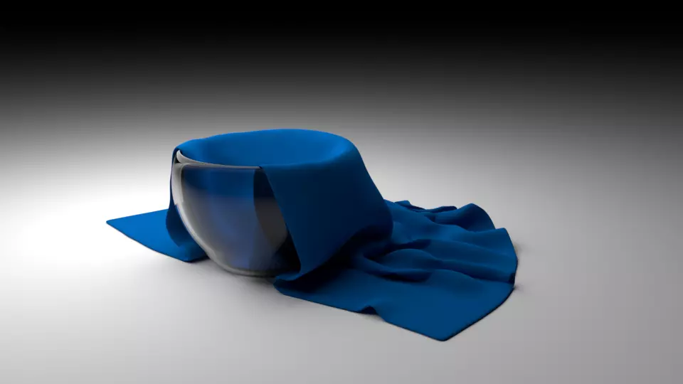 cloth on table Free 3D model_0