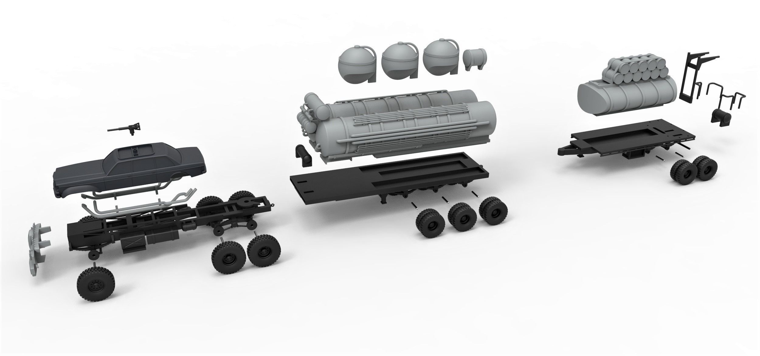People eater truck from Mad Max 4 Scale 1 to 43 3D print model_26
