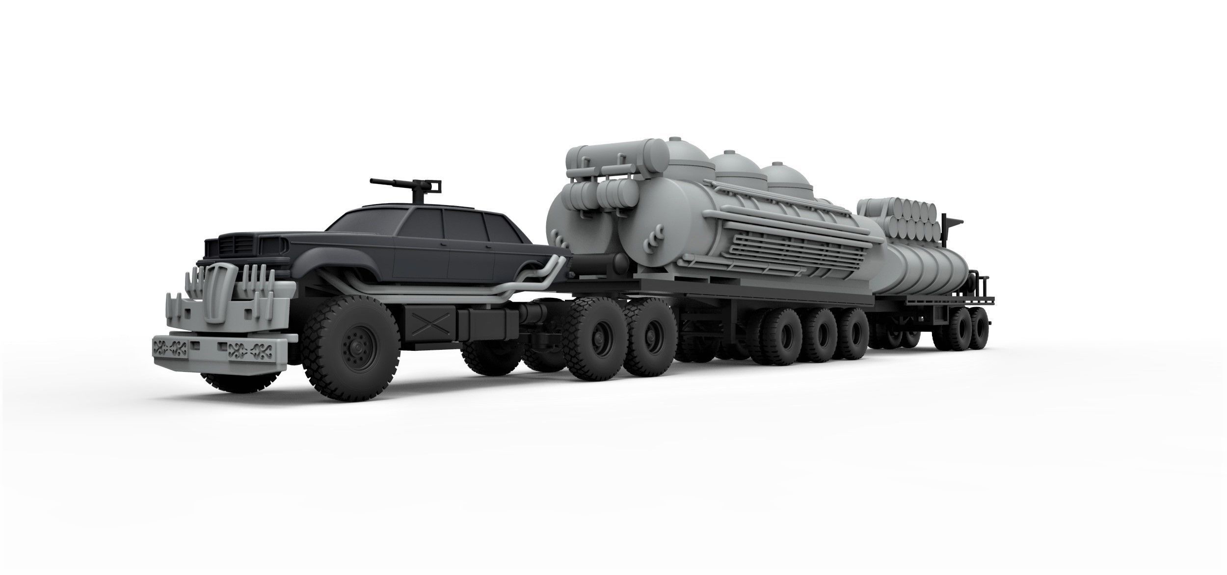 People eater truck from Mad Max 4 Scale 1 to 43 3D print model_4
