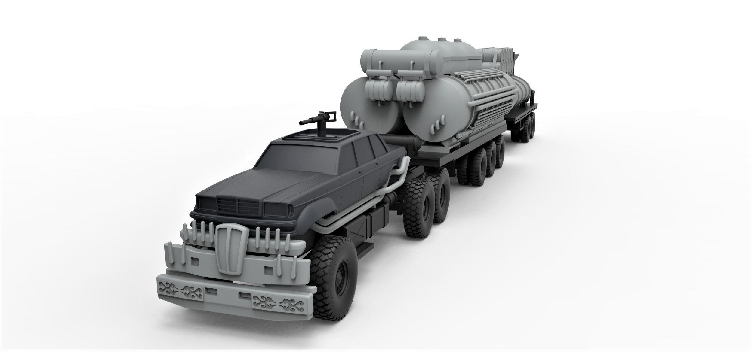 People eater truck from Mad Max 4 Scale 1 to 43 3D print model_5