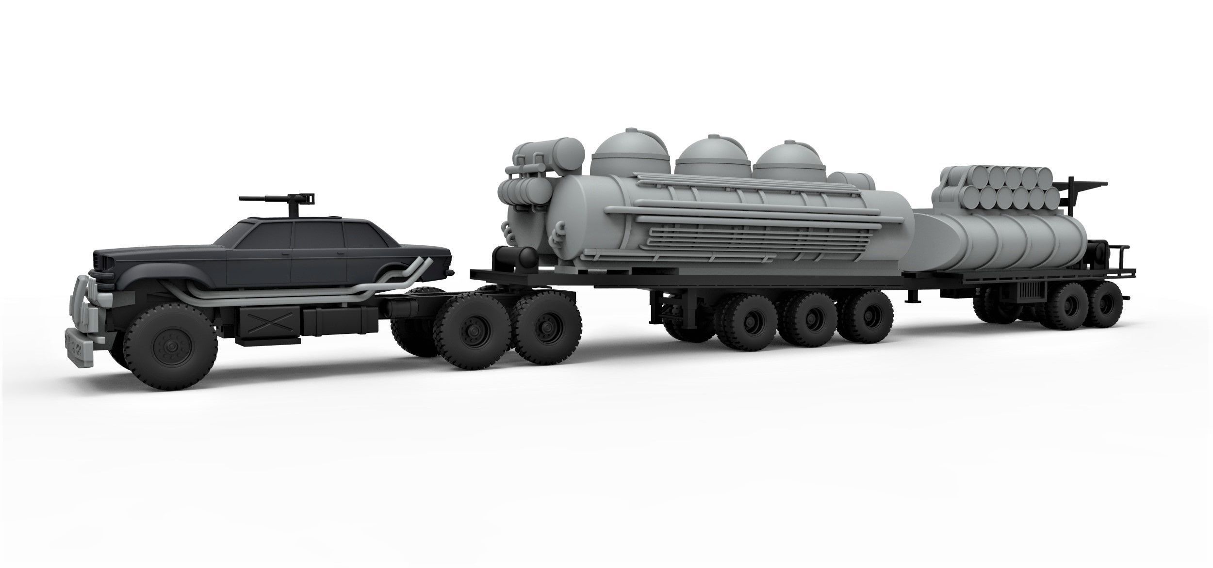 People eater truck from Mad Max 4 Scale 1 to 43 3D print model_2