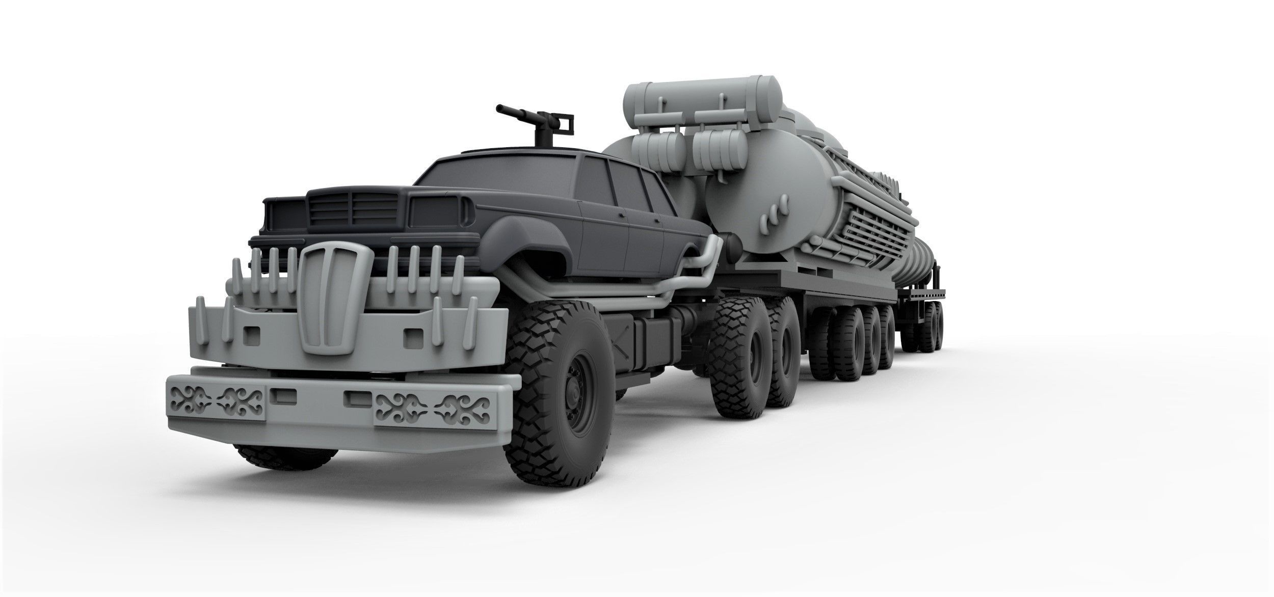 People eater truck from Mad Max 4 Scale 1 to 43 3D print model_6