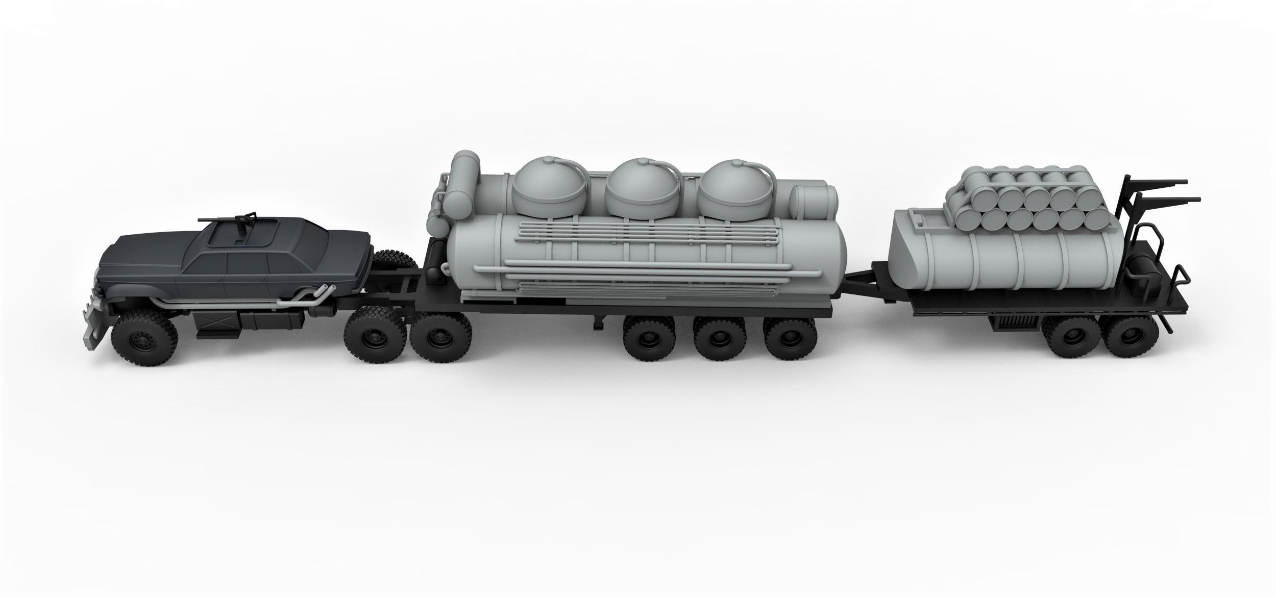 People eater truck from Mad Max 4 Scale 1 to 43 3D print model_10