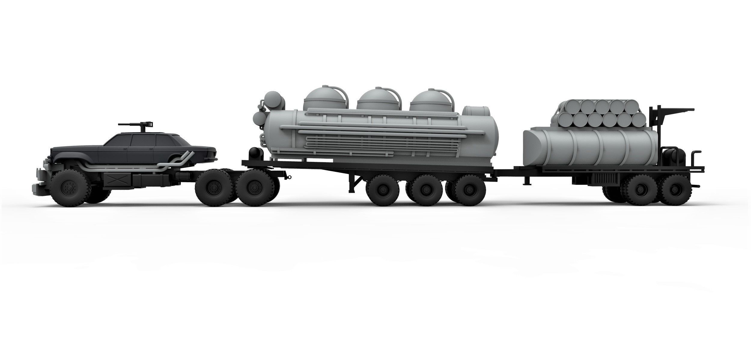 People eater truck from Mad Max 4 Scale 1 to 43 3D print model_9