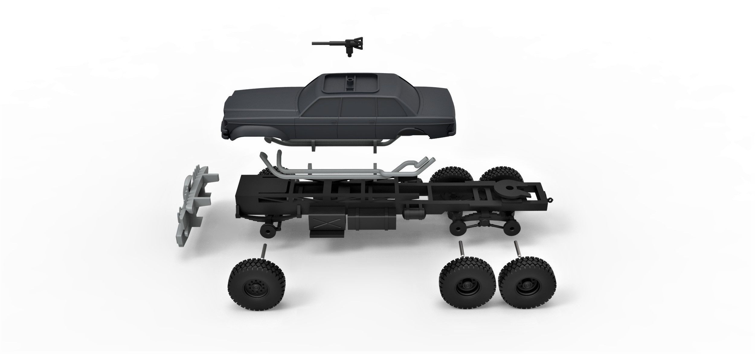 People eater truck from Mad Max 4 Scale 1 to 43 3D print model_18