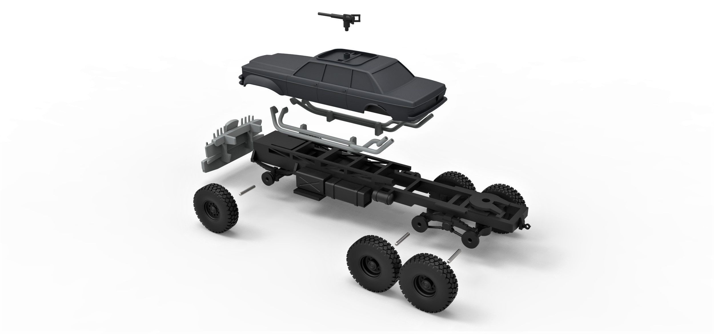 People eater truck from Mad Max 4 Scale 1 to 43 3D print model_19