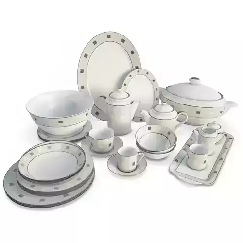 Ceramic Dinnerware 3D model