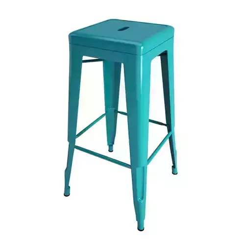 Tolix Metallic Stool 3D model