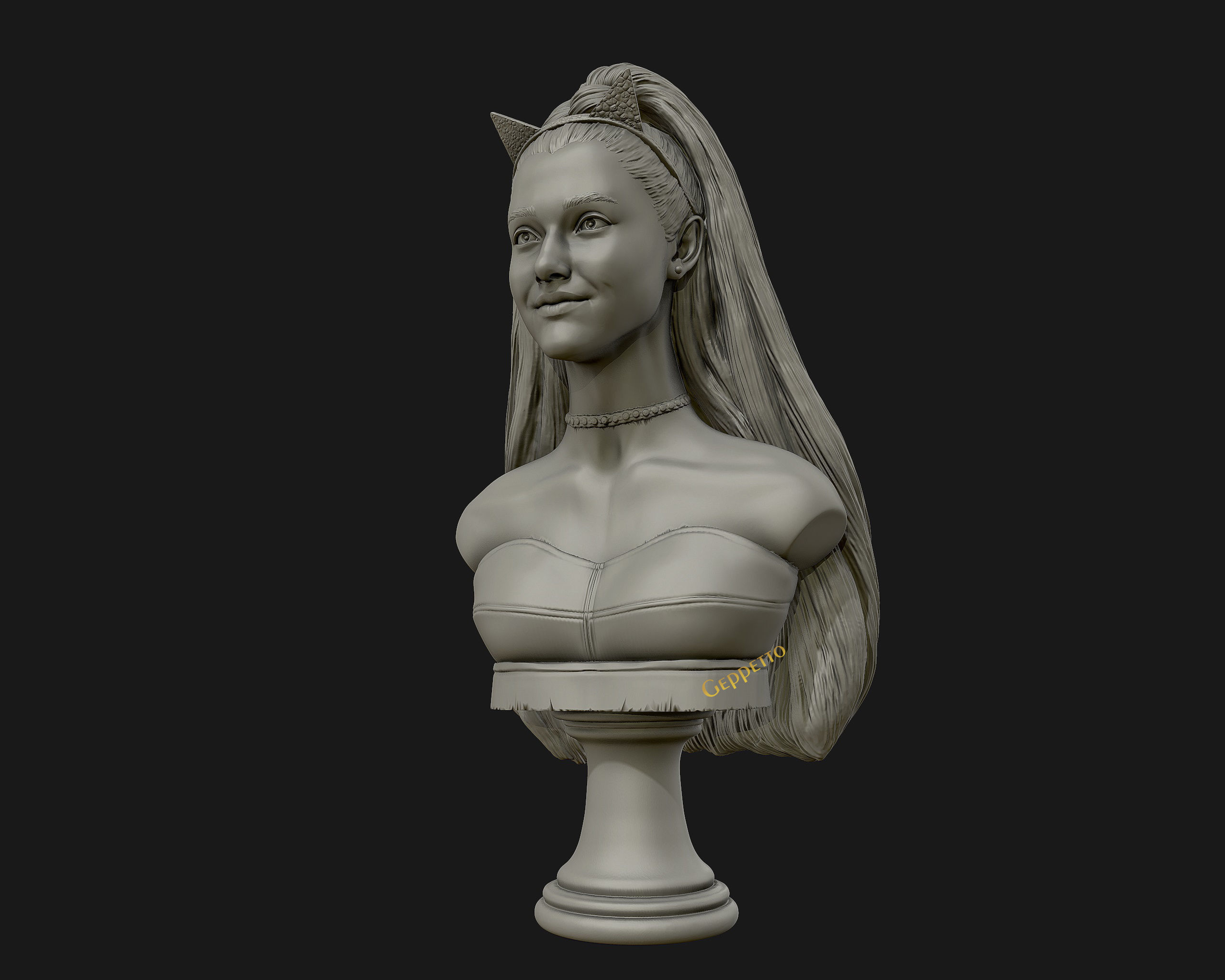 Ariana Grande sculpture Ready to 3D print 3D print model_36