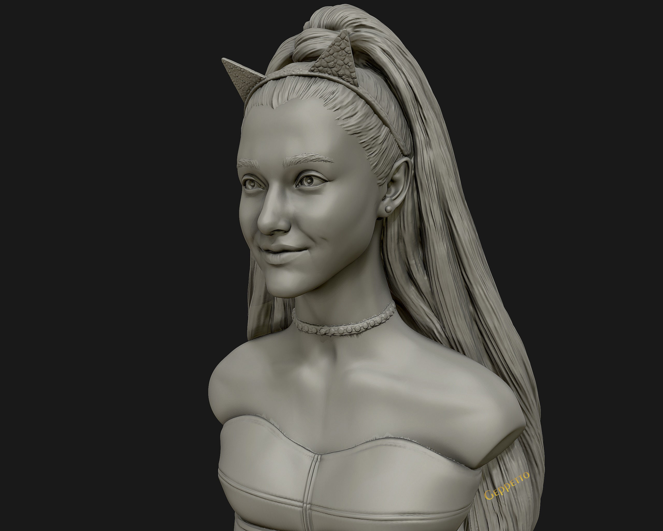 Ariana Grande sculpture Ready to 3D print 3D print model_10