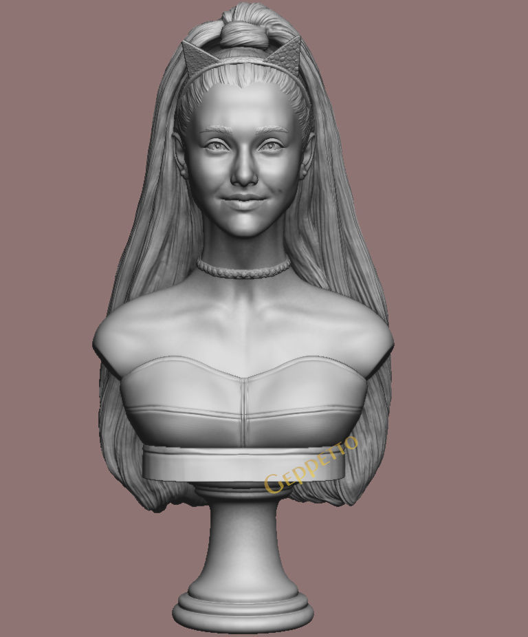 Ariana Grande sculpture Ready to 3D print 3D print model_6