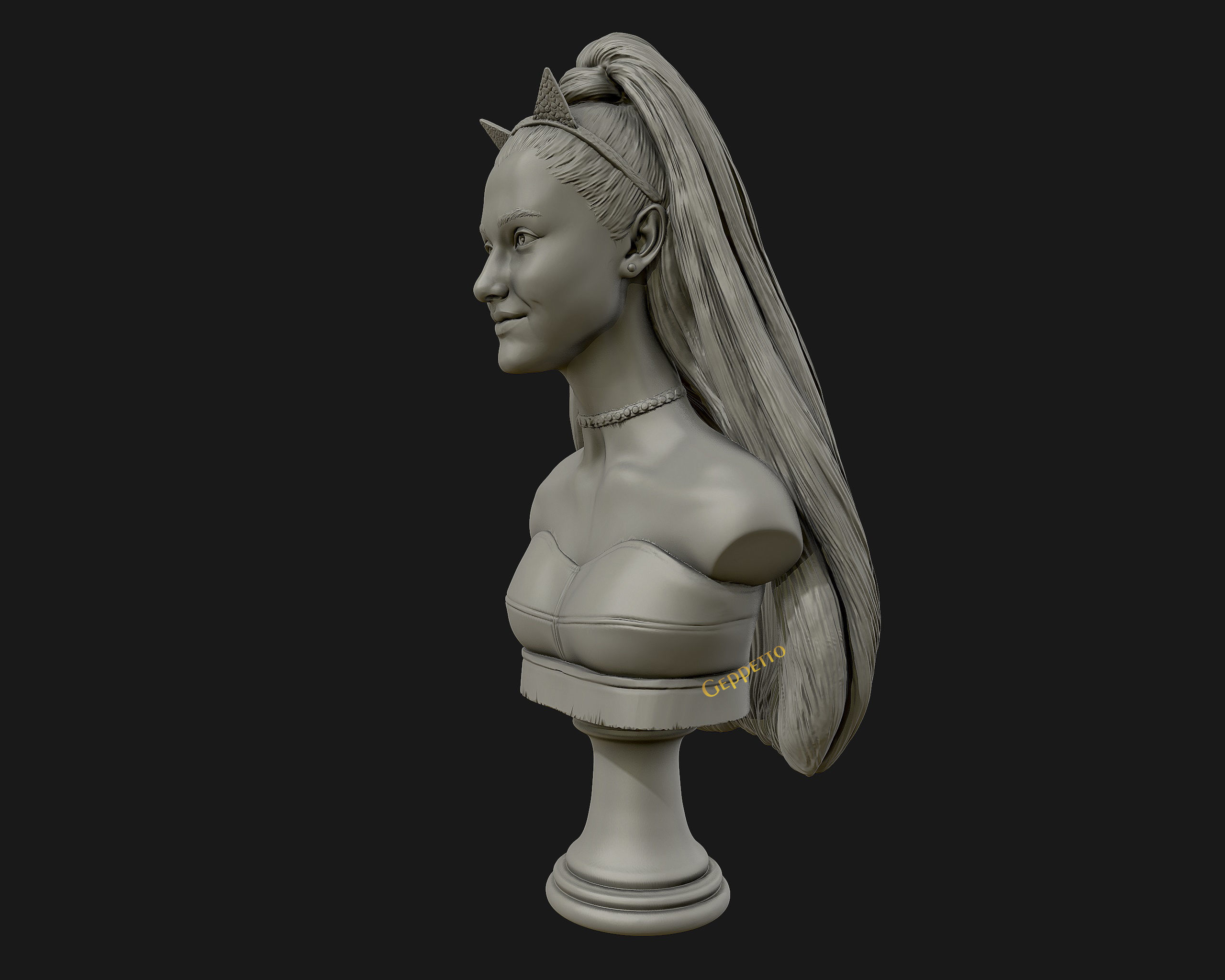 Ariana Grande sculpture Ready to 3D print 3D print model_39