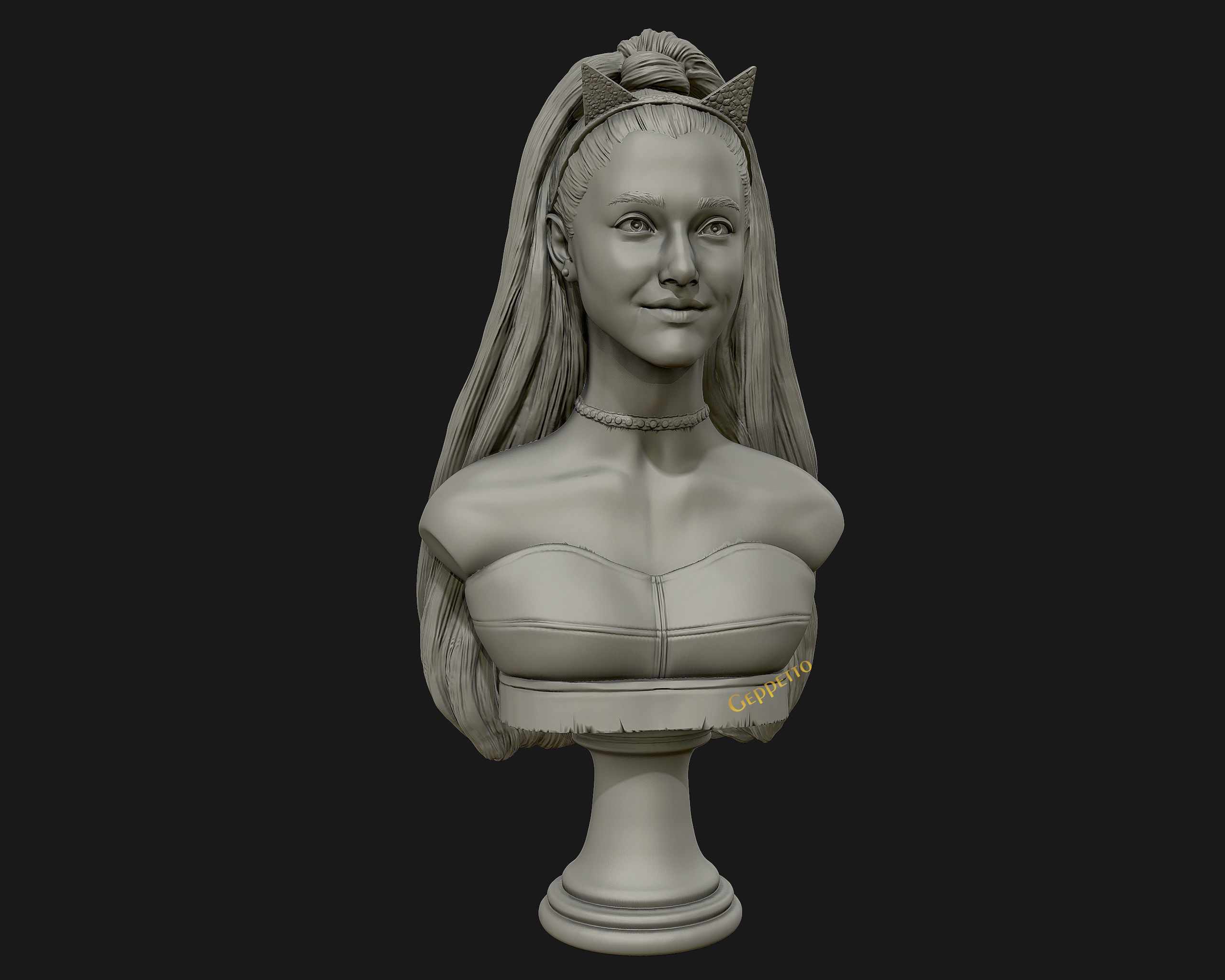 Ariana Grande sculpture Ready to 3D print 3D print model_12