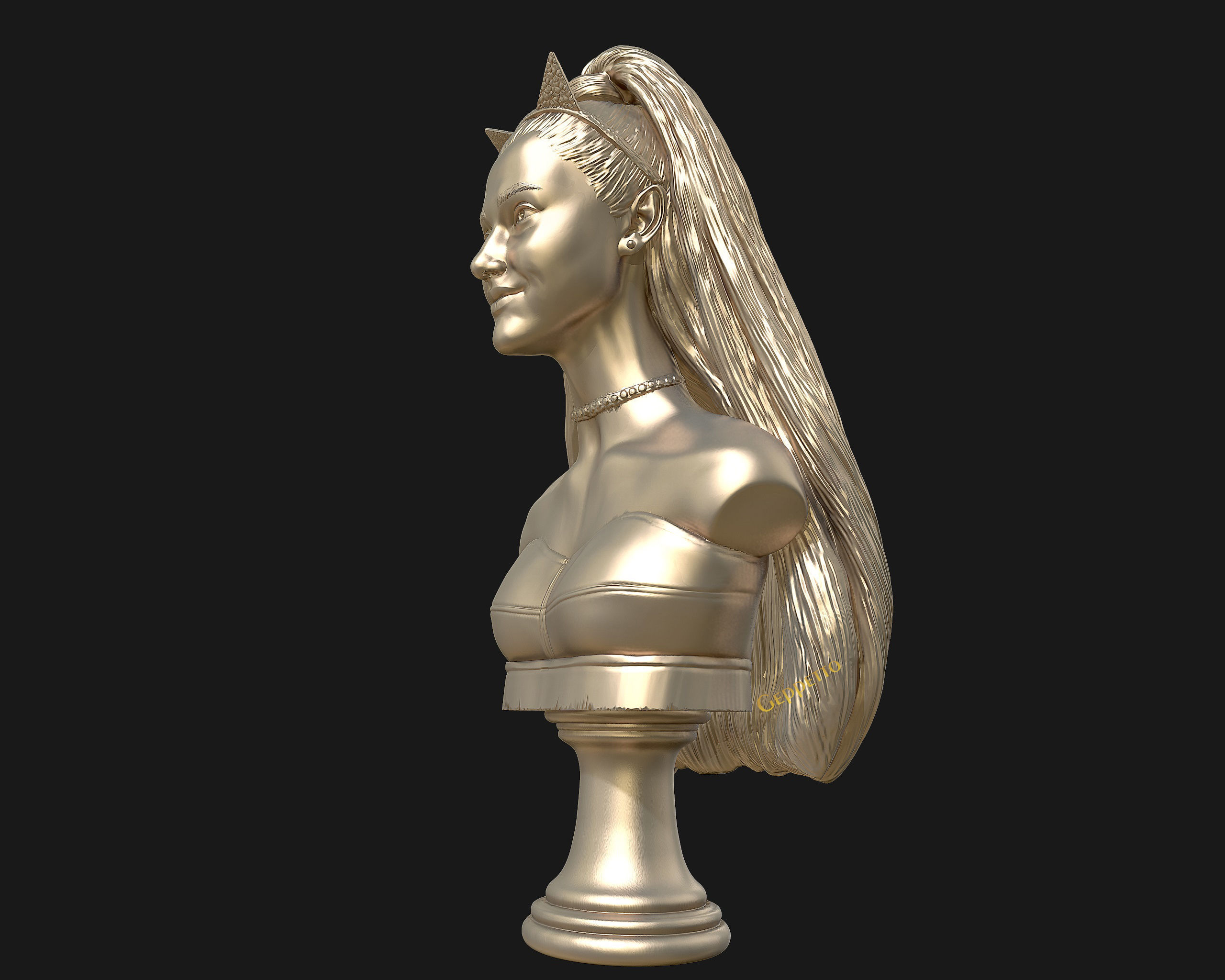 Ariana Grande sculpture Ready to 3D print 3D print model_22