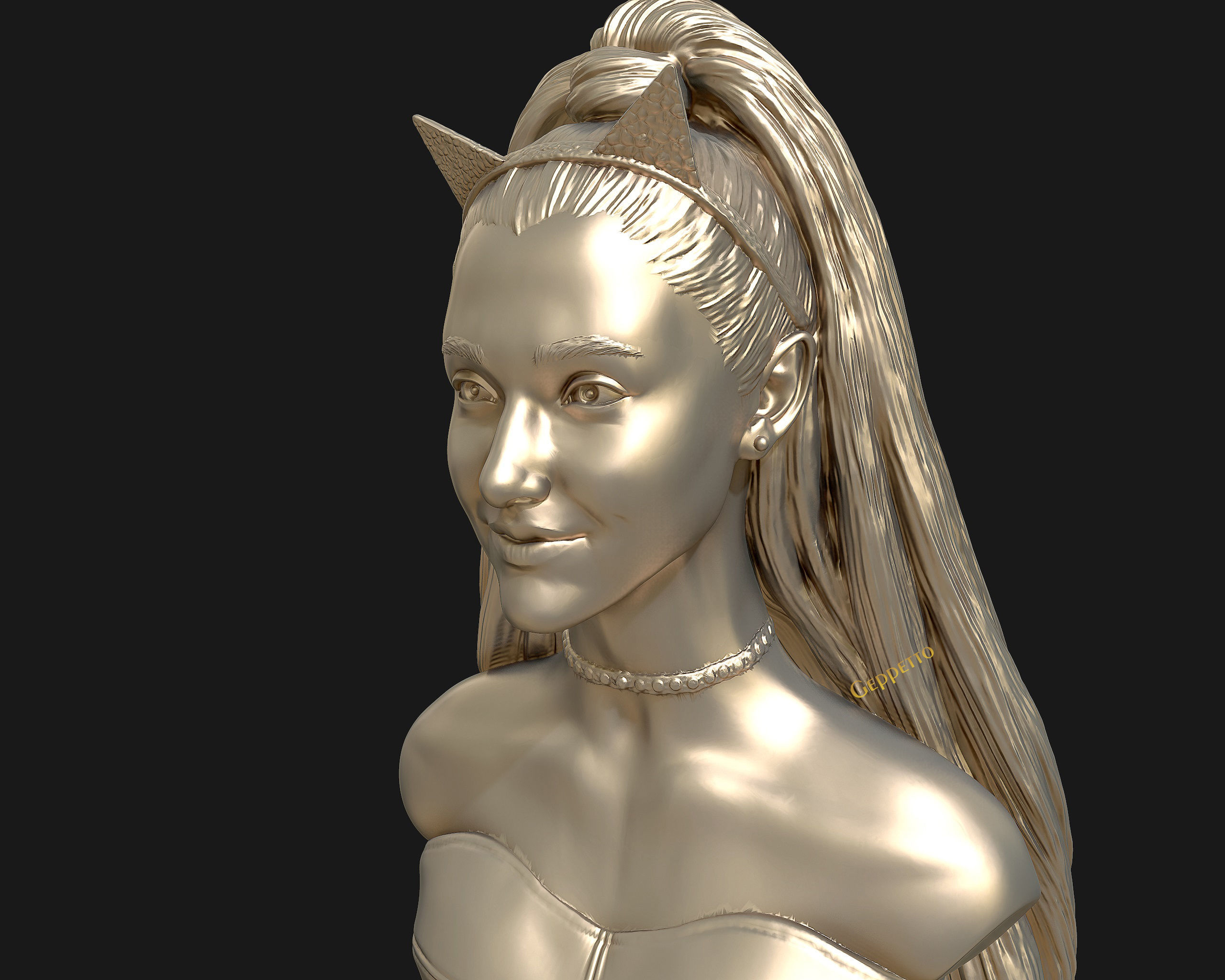 Ariana Grande sculpture Ready to 3D print 3D print model_33