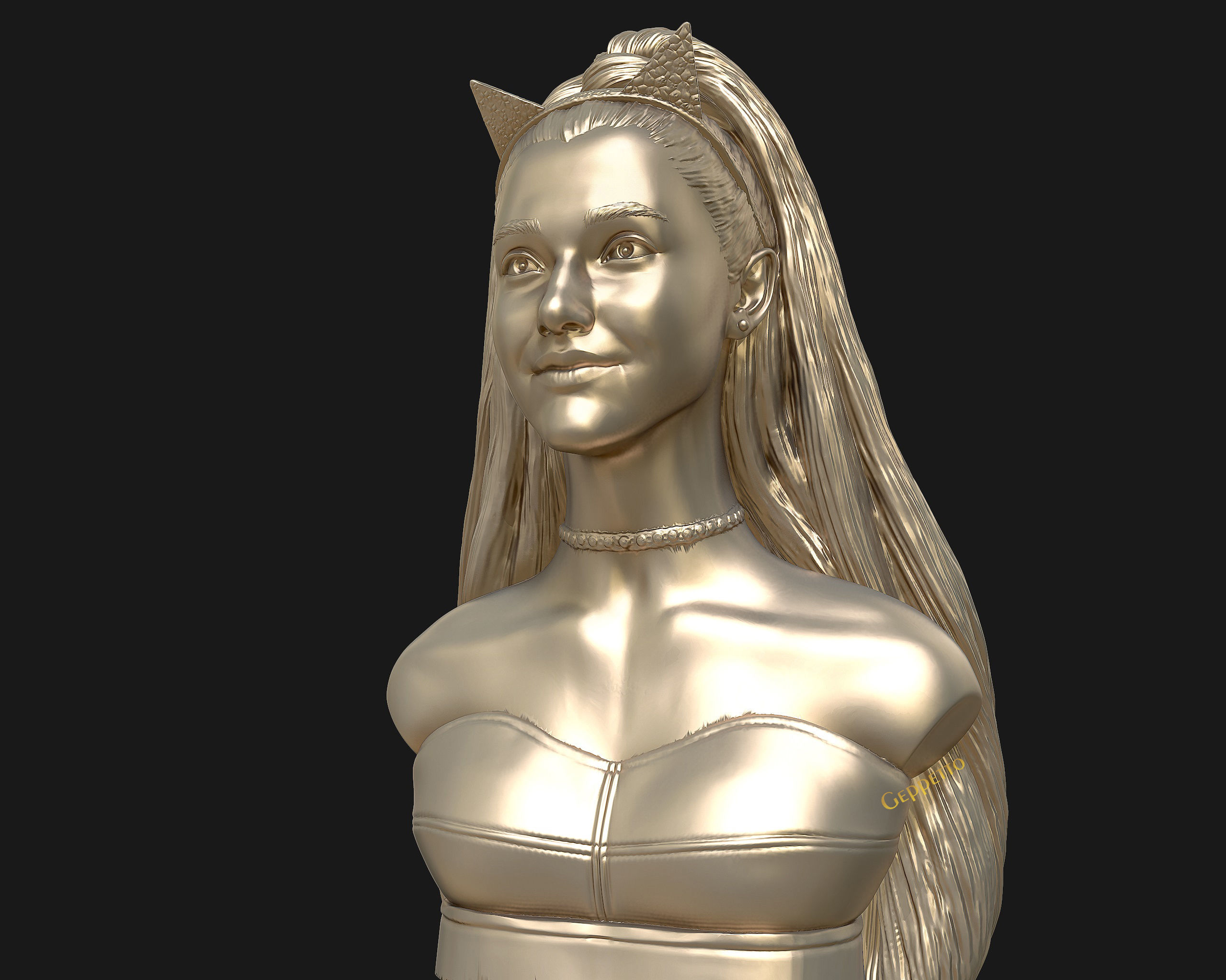 Ariana Grande sculpture Ready to 3D print 3D print model_26