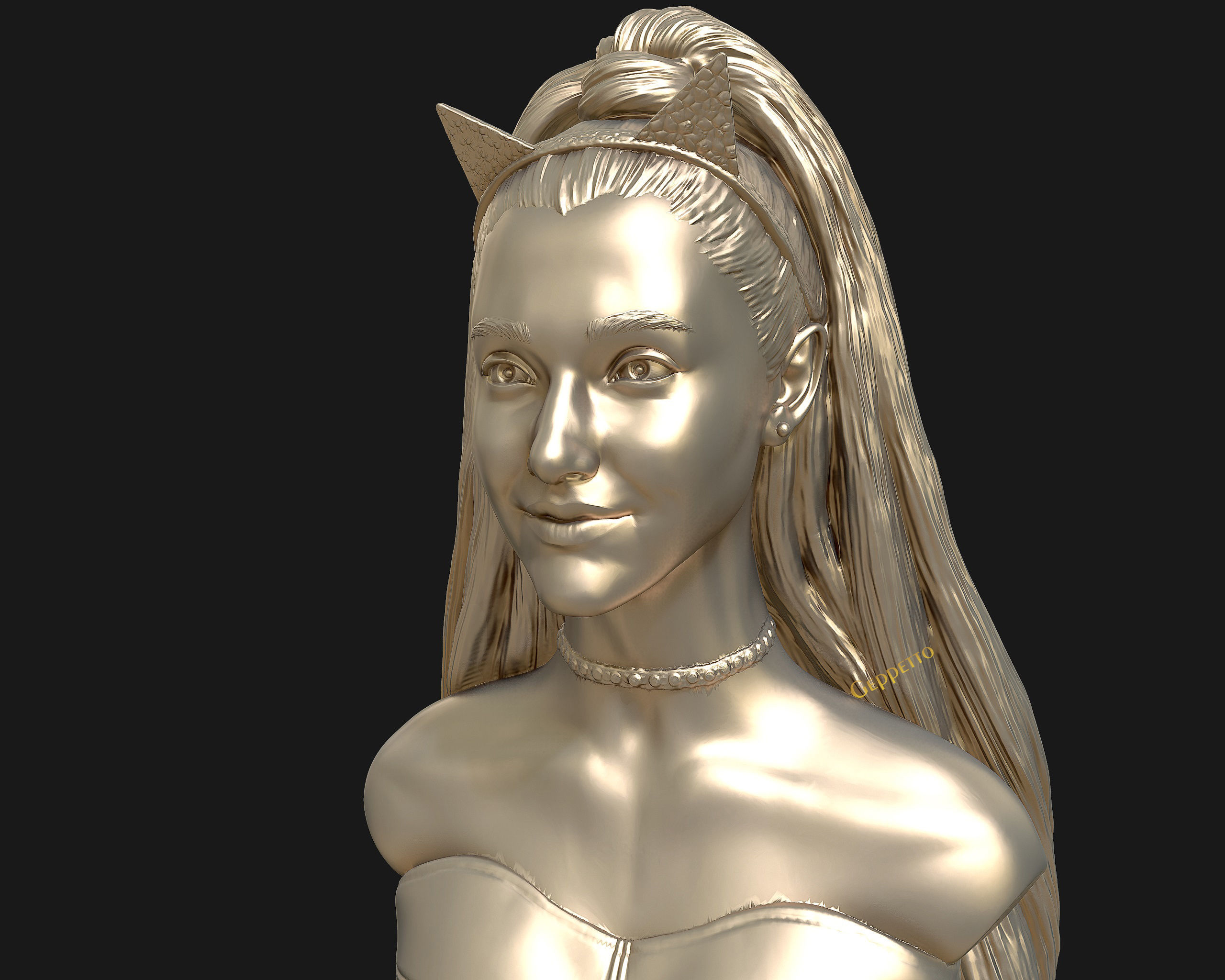 Ariana Grande sculpture Ready to 3D print 3D print model_34