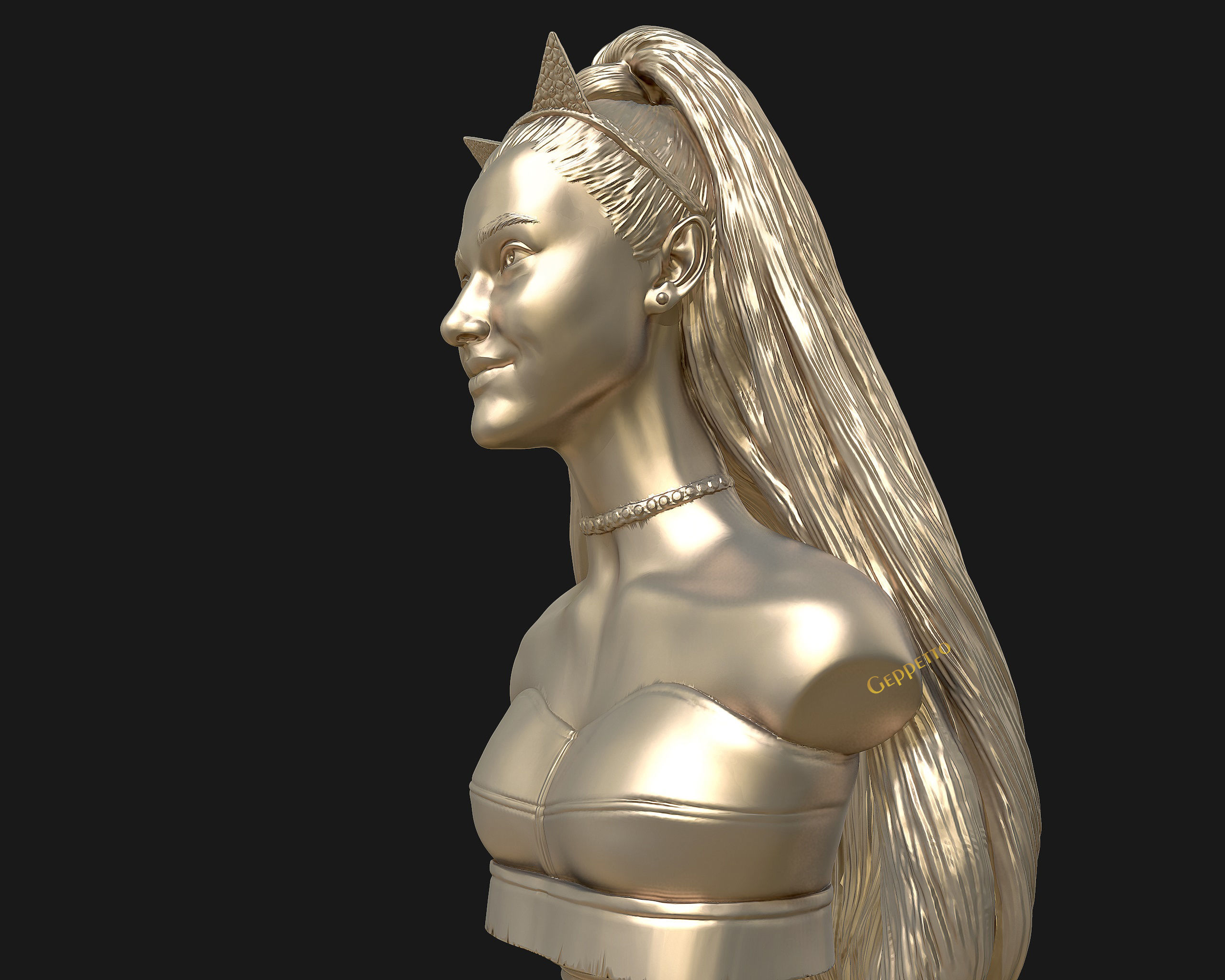 Ariana Grande sculpture Ready to 3D print 3D print model_23