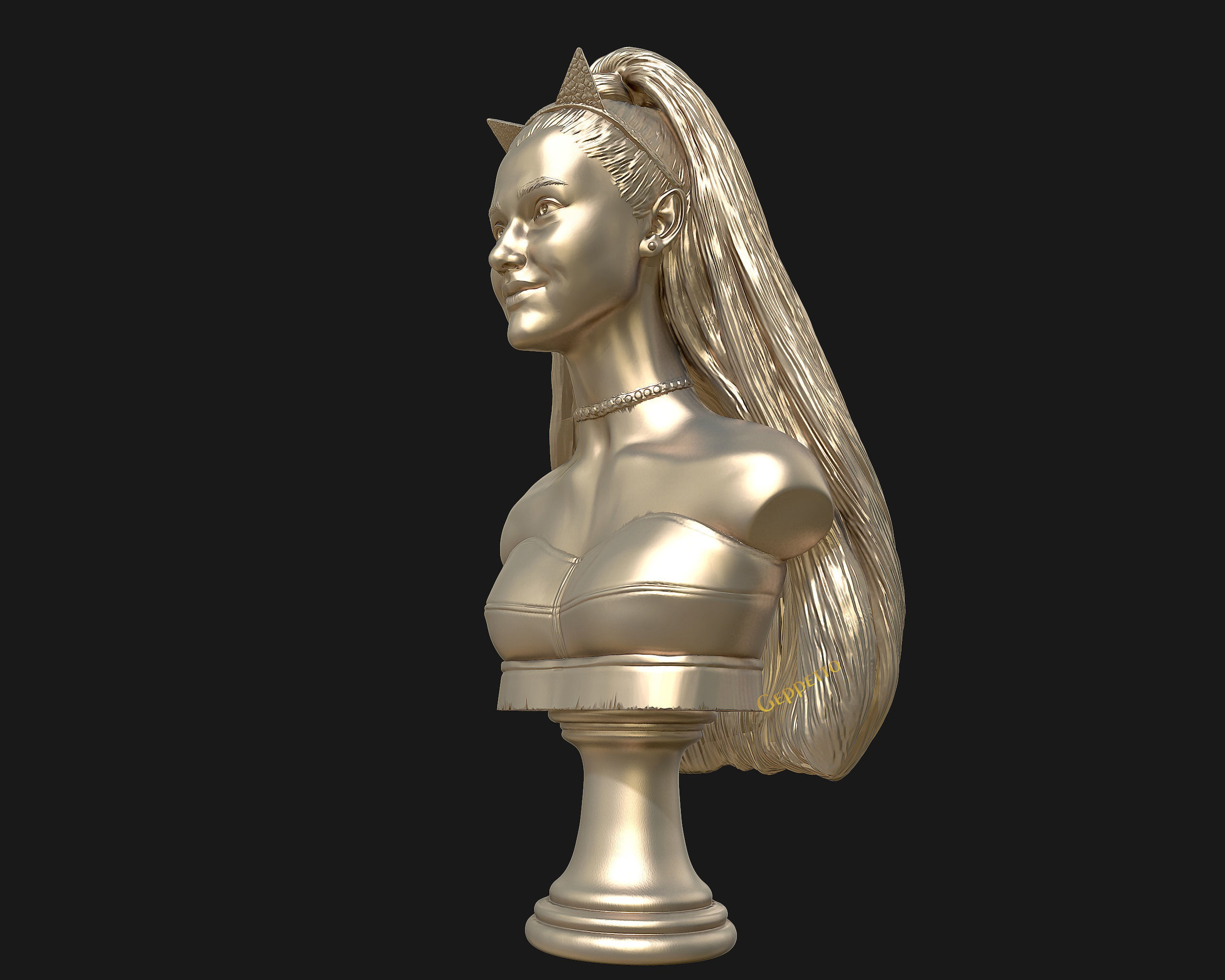Ariana Grande sculpture Ready to 3D print 3D print model_21
