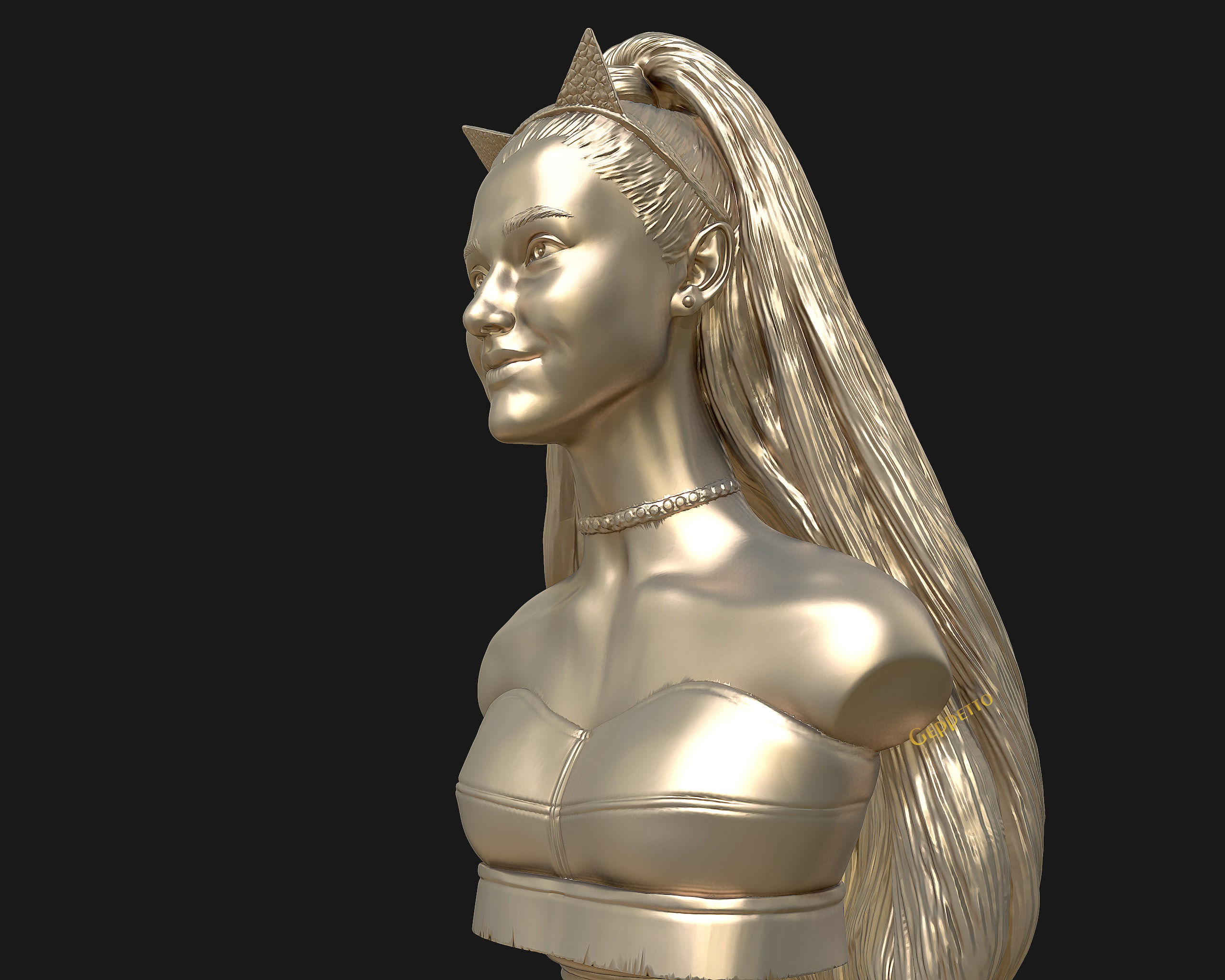 Ariana Grande sculpture Ready to 3D print 3D print model_24