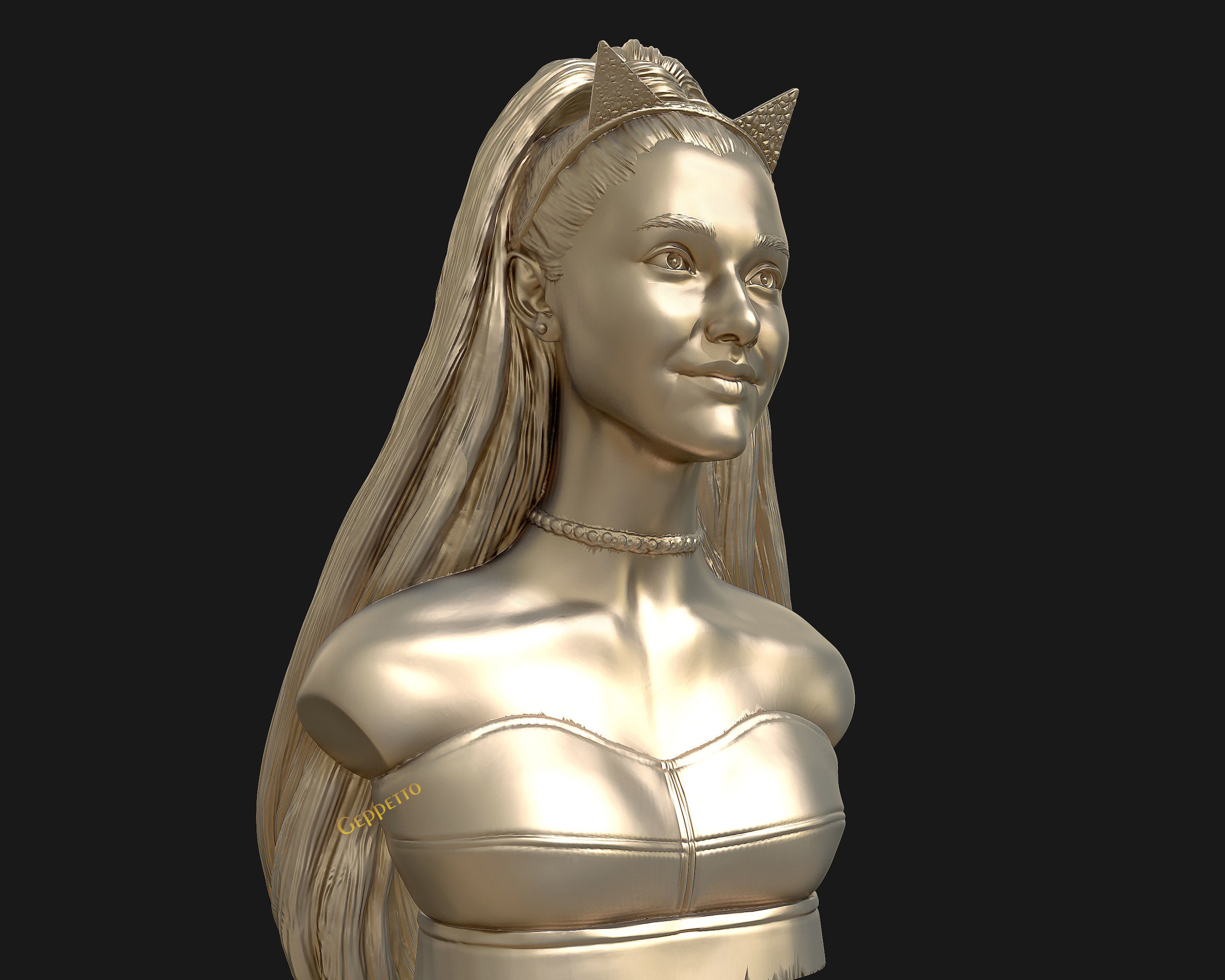 Ariana Grande sculpture Ready to 3D print 3D print model_32