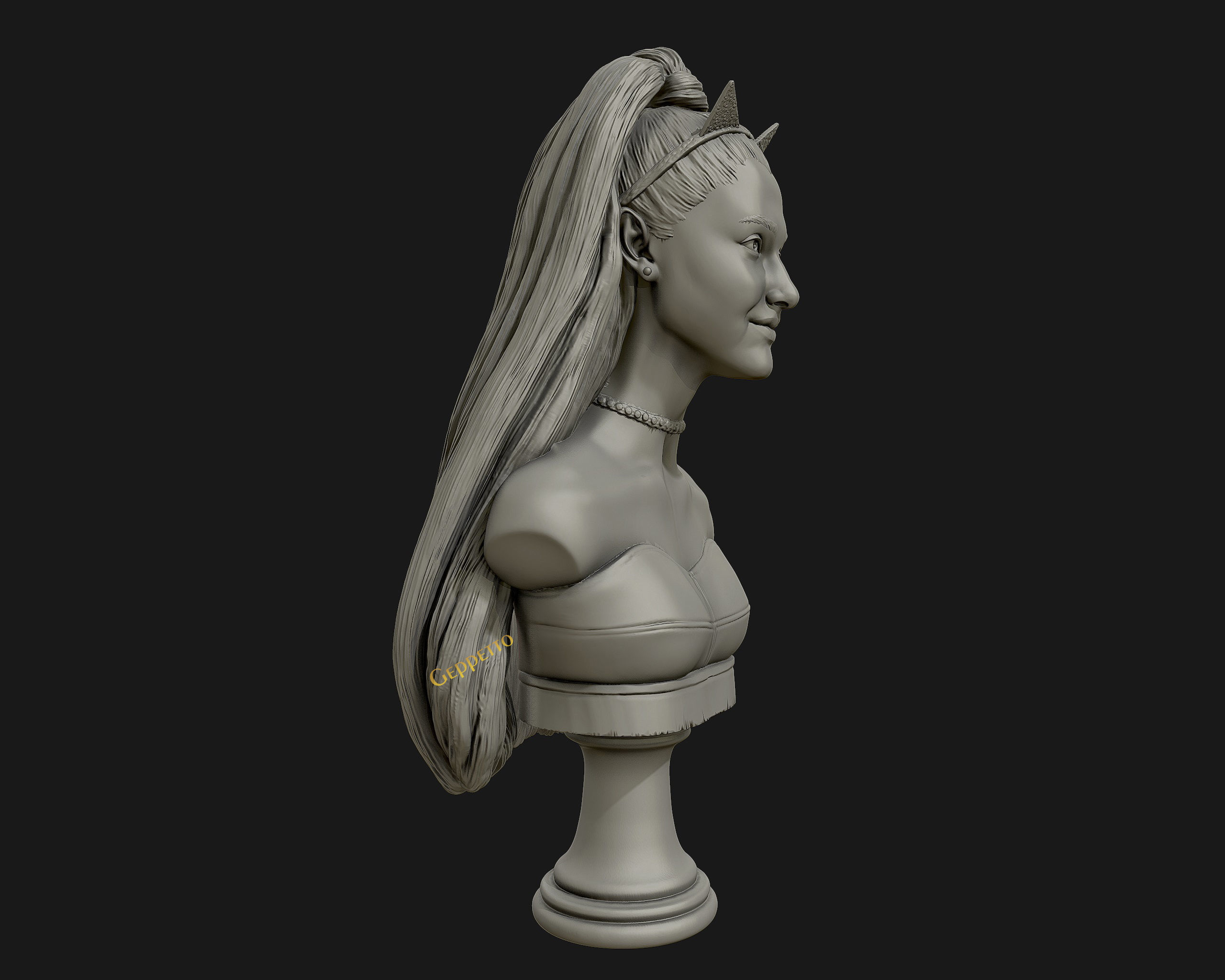 Ariana Grande sculpture Ready to 3D print 3D print model_13