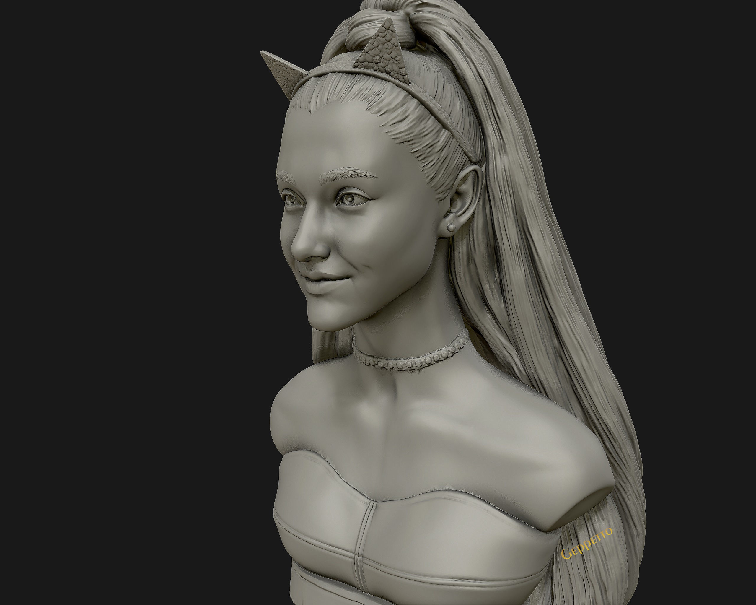 Ariana Grande sculpture Ready to 3D print 3D print model_40