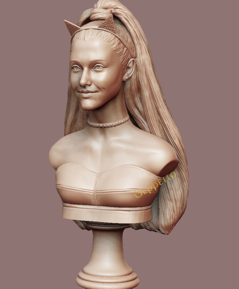 Ariana Grande sculpture Ready to 3D print 3D print model_3