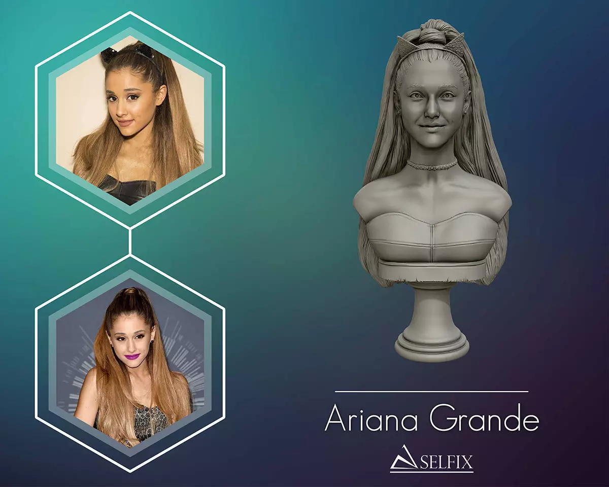 Ariana Grande sculpture Ready to 3D print 3D print model_0