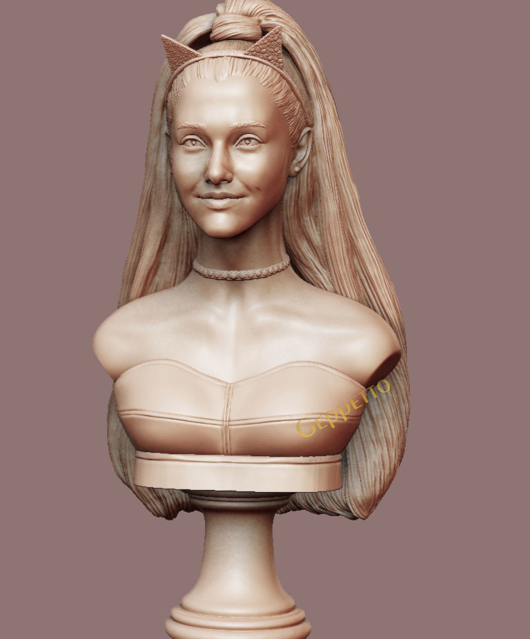 Ariana Grande sculpture Ready to 3D print 3D print model_4