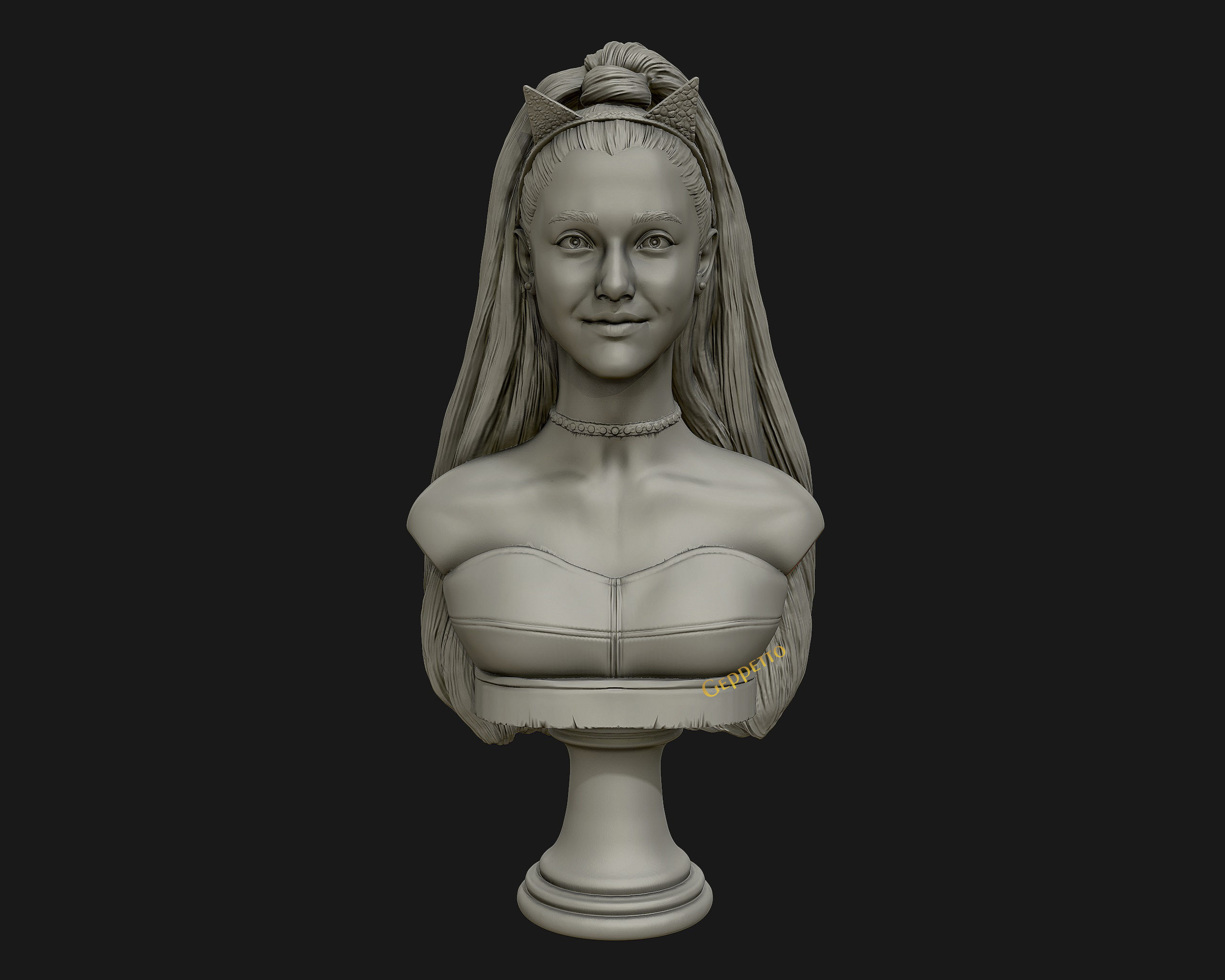 Ariana Grande sculpture Ready to 3D print 3D print model_8