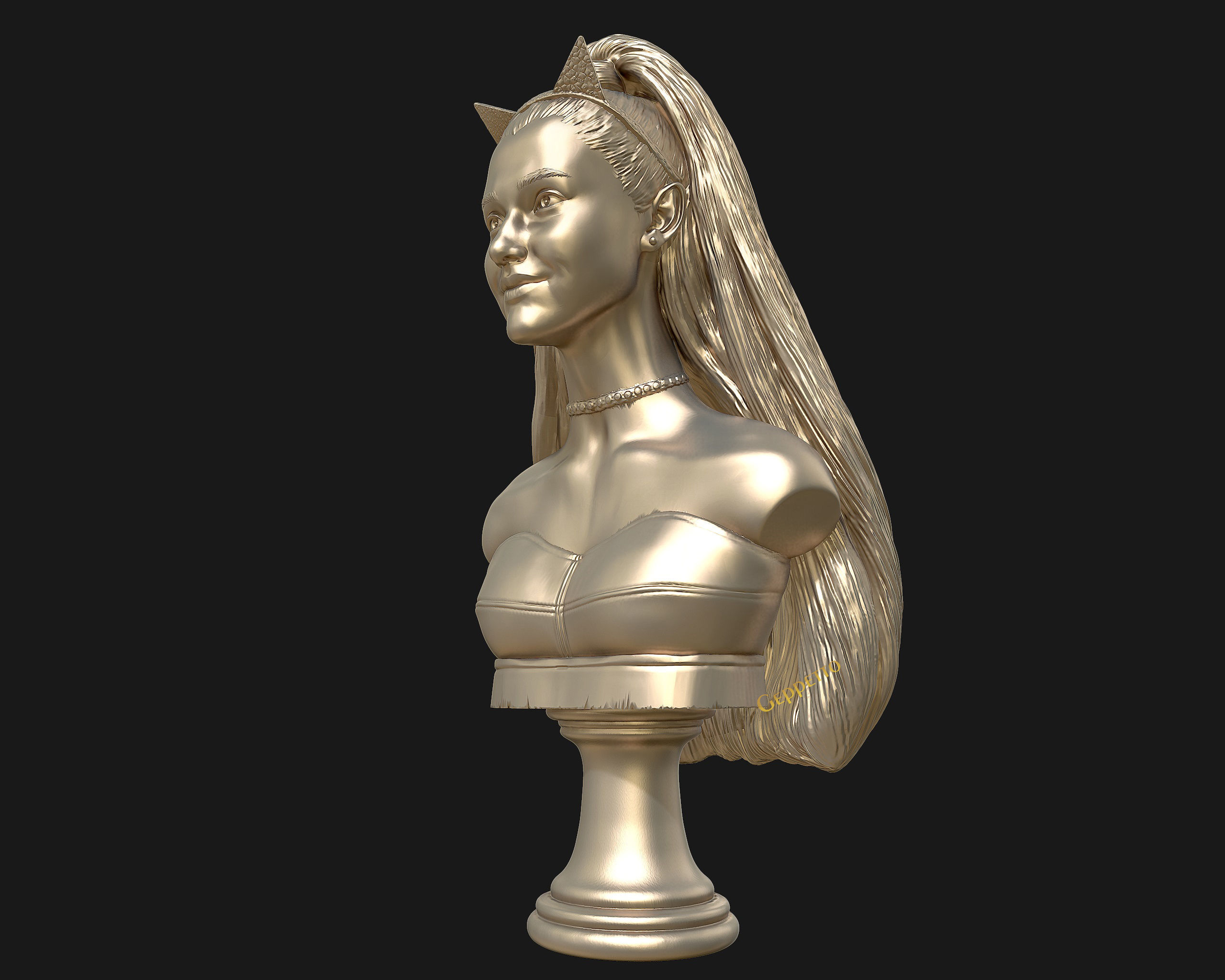Ariana Grande sculpture Ready to 3D print 3D print model_20