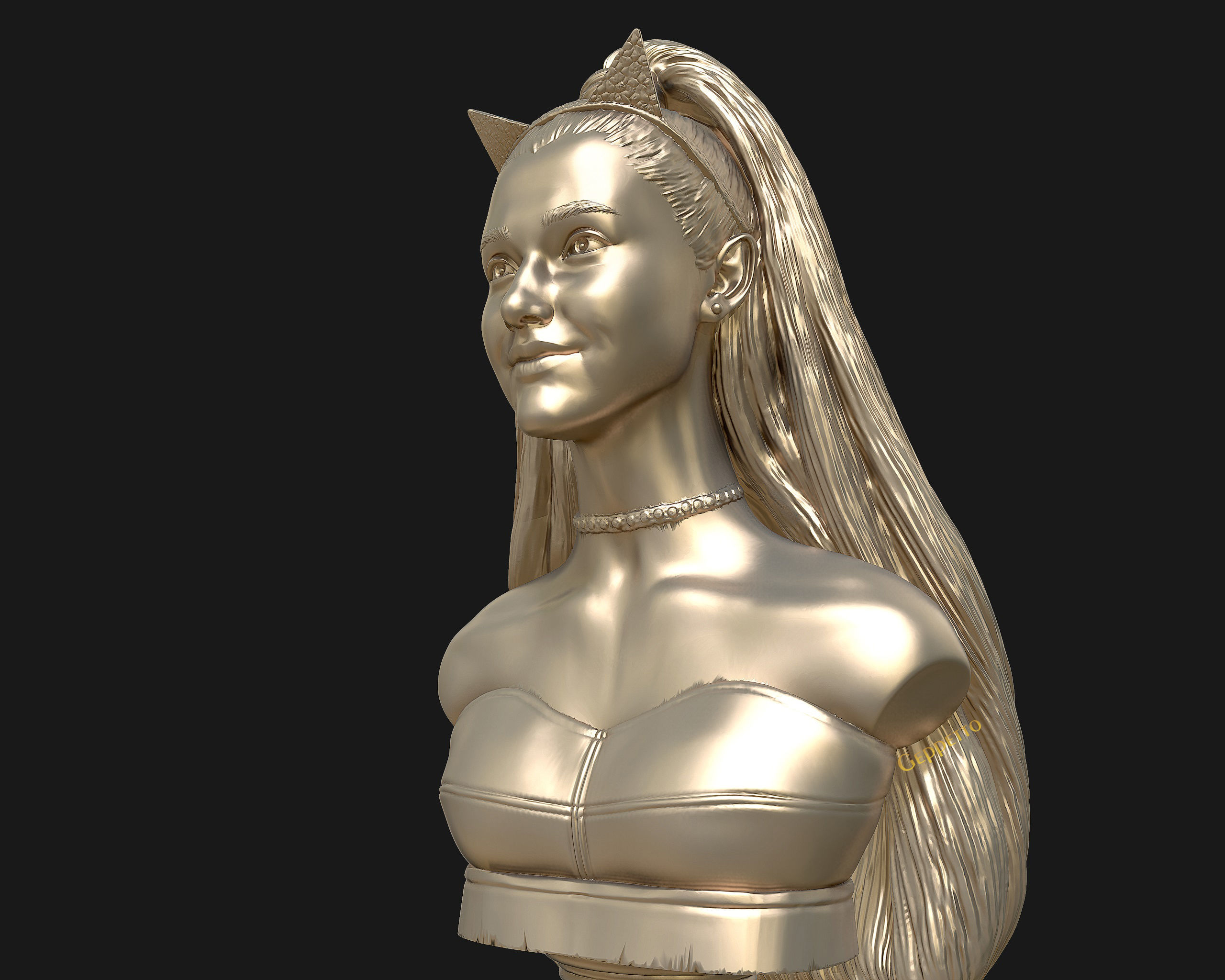 Ariana Grande sculpture Ready to 3D print 3D print model_25