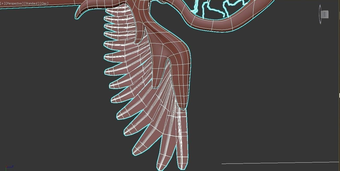 Angel sword Low-poly 3D model_4