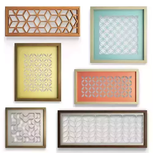 6 Openwork Wall Decoration